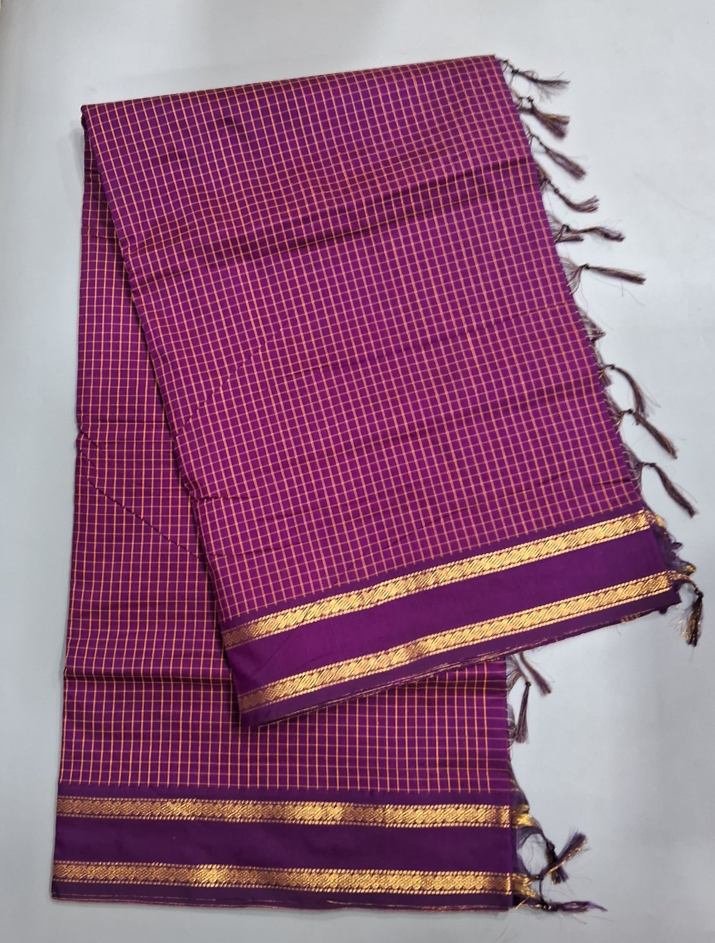 Wine Arani Cotton Saree