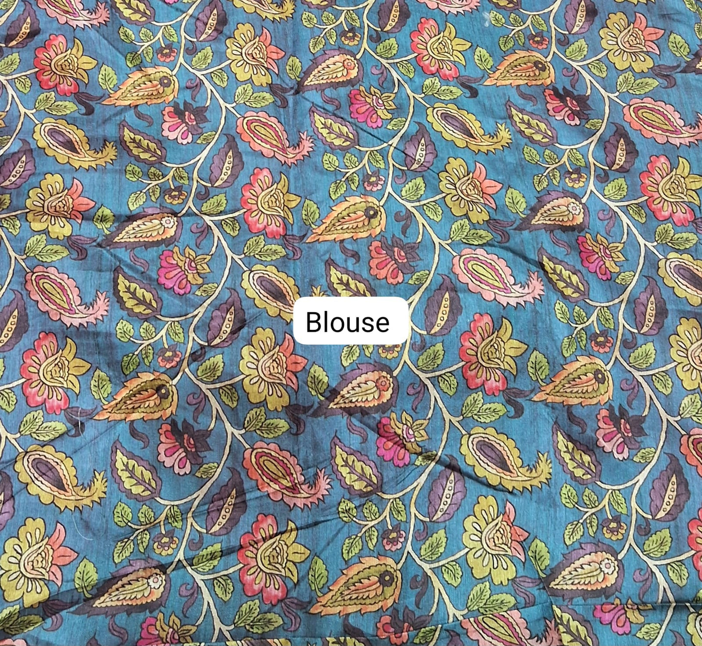 Pink Linen Saree Blouse