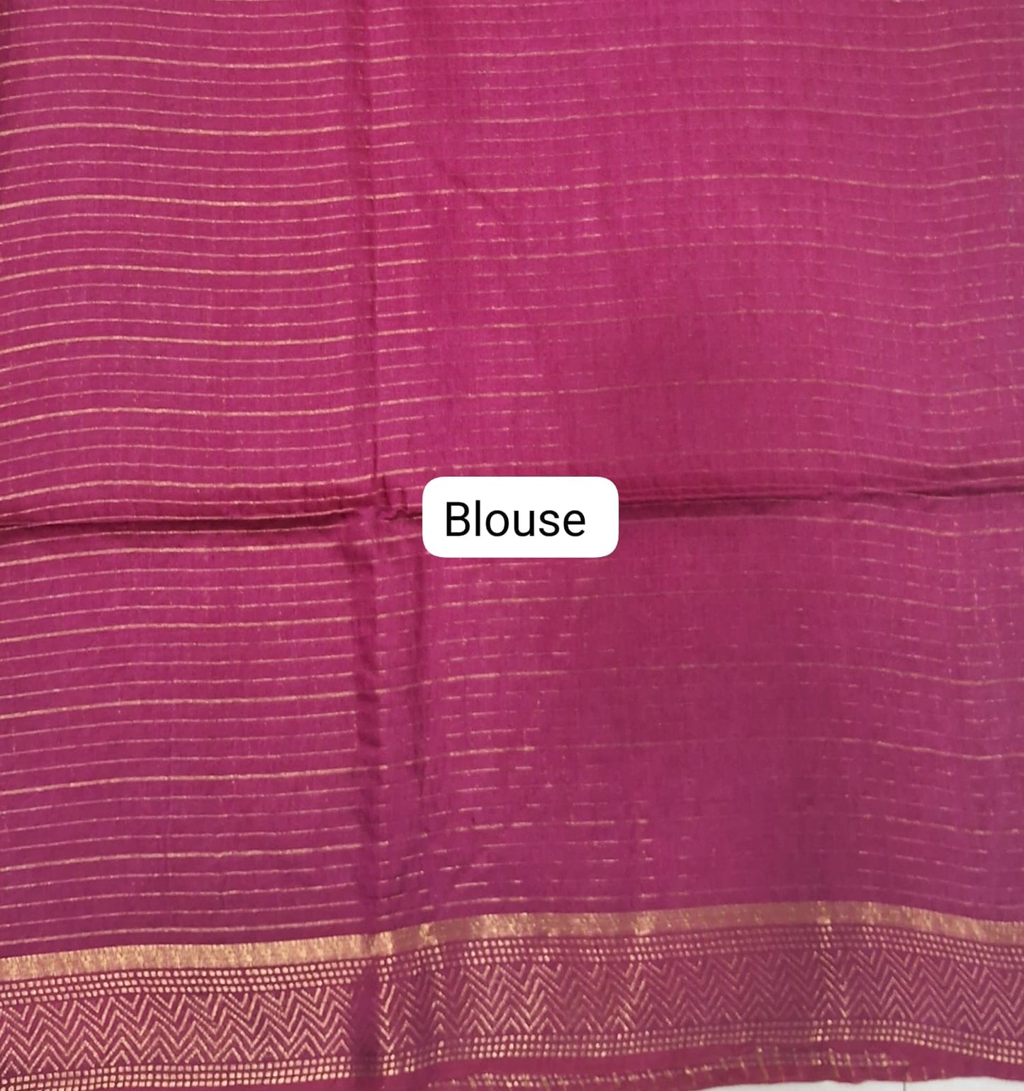 Reddish Pink Bamboo Silk Saree blouse