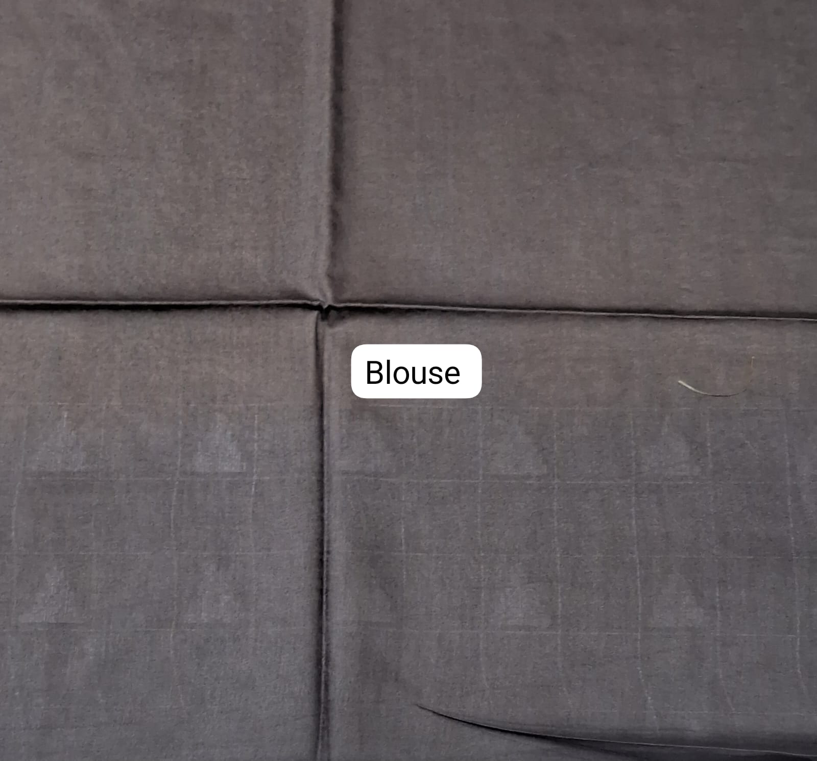 Olive Green Bamboo Silk Saree Blouse