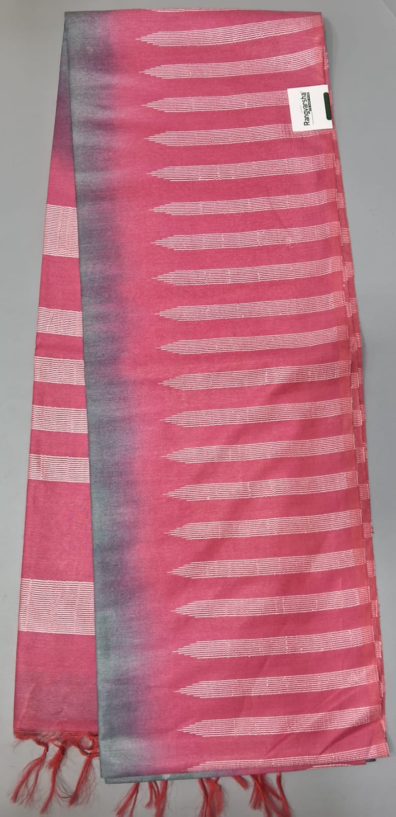 Grey Bamboo Silk Saree