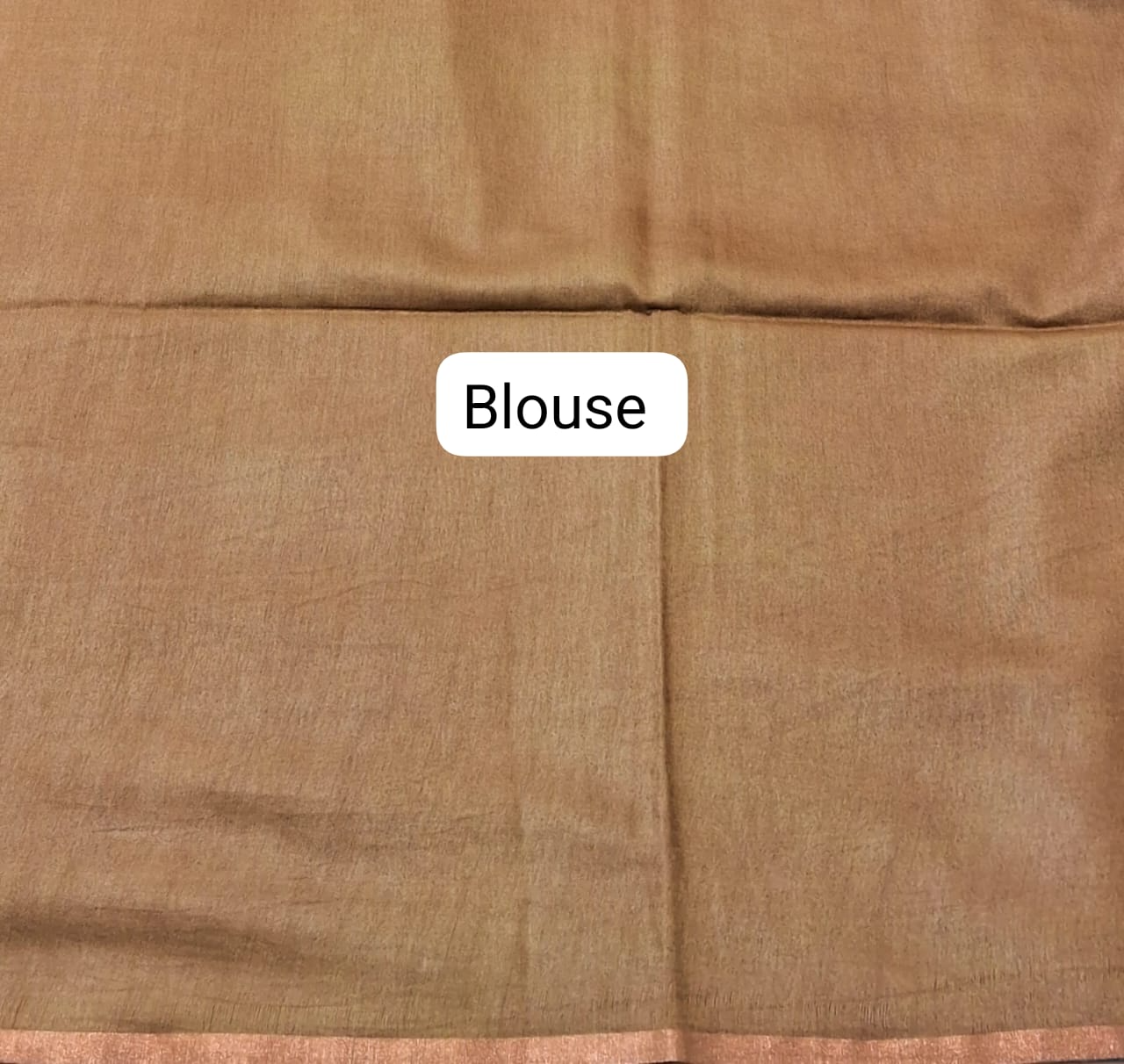 Maroonish-Brown Bamboo Silk Saree Blouse