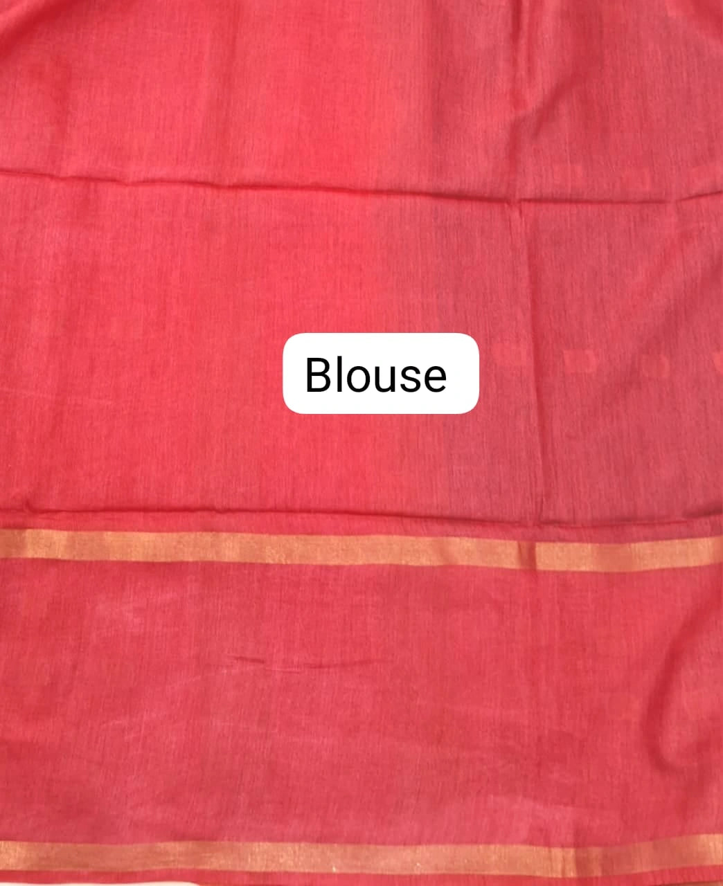 Elegant Blue Bamboo Silk Saree blouse