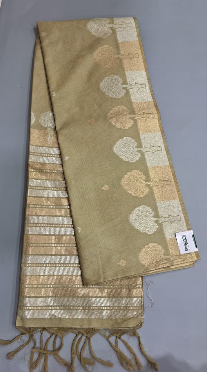 Green Tussar Saree