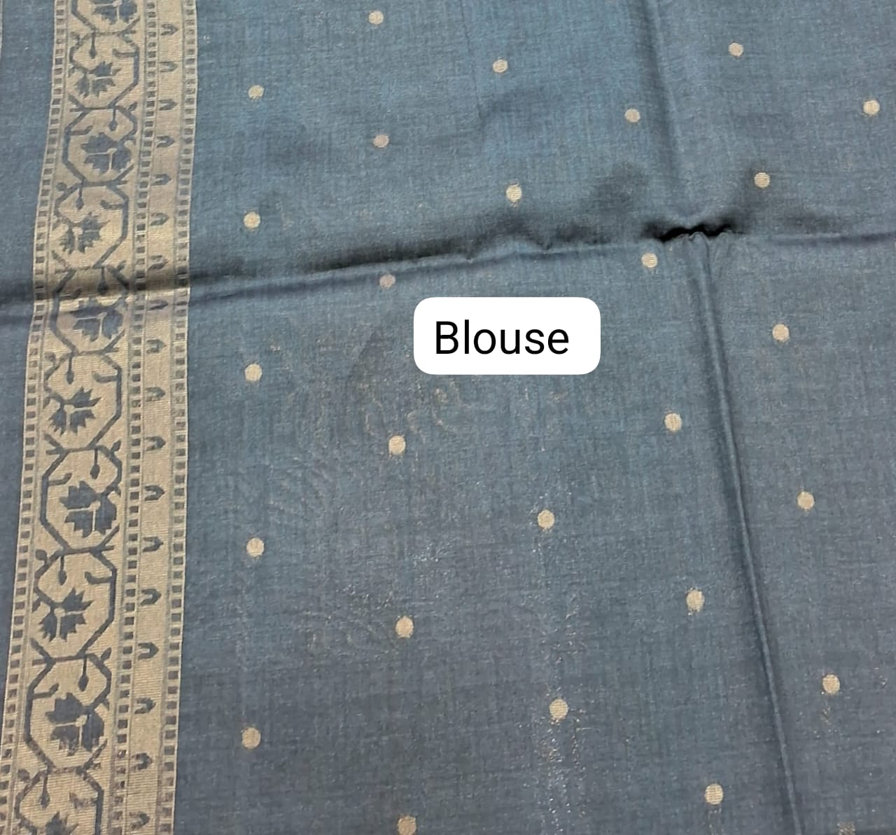 Brown Tussar Saree Blouse