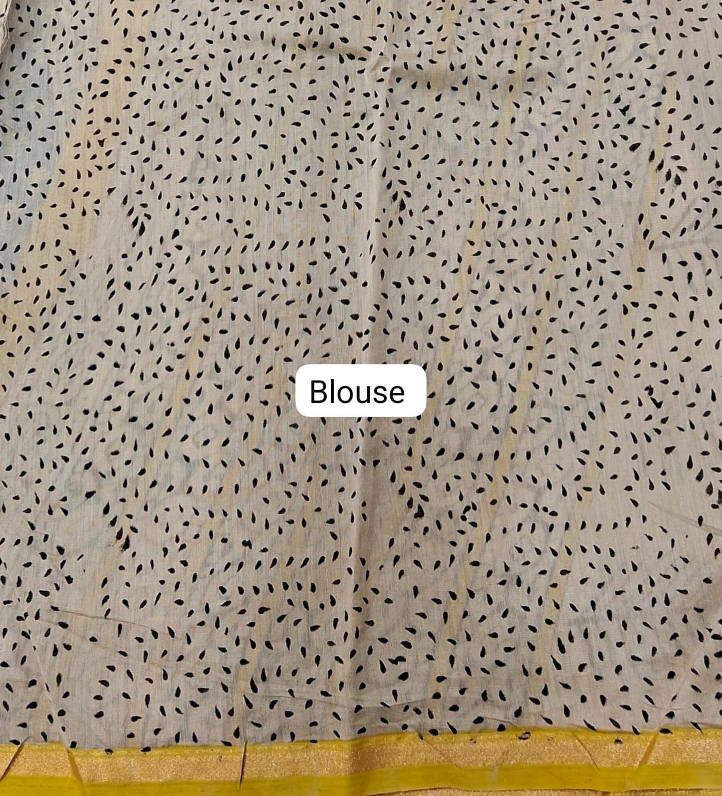 Blue Chanderi Saree blouse