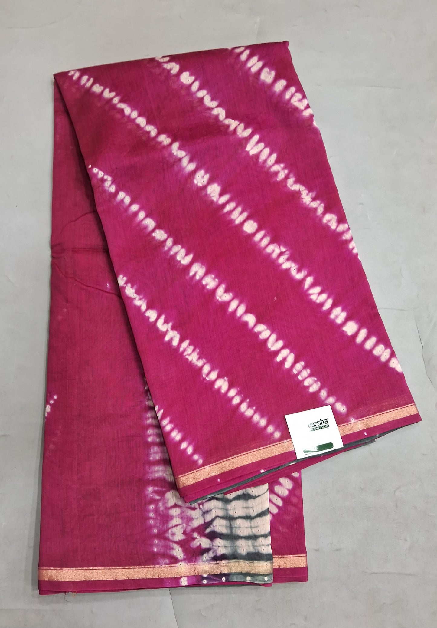 Rani Pink Chanderi Saree