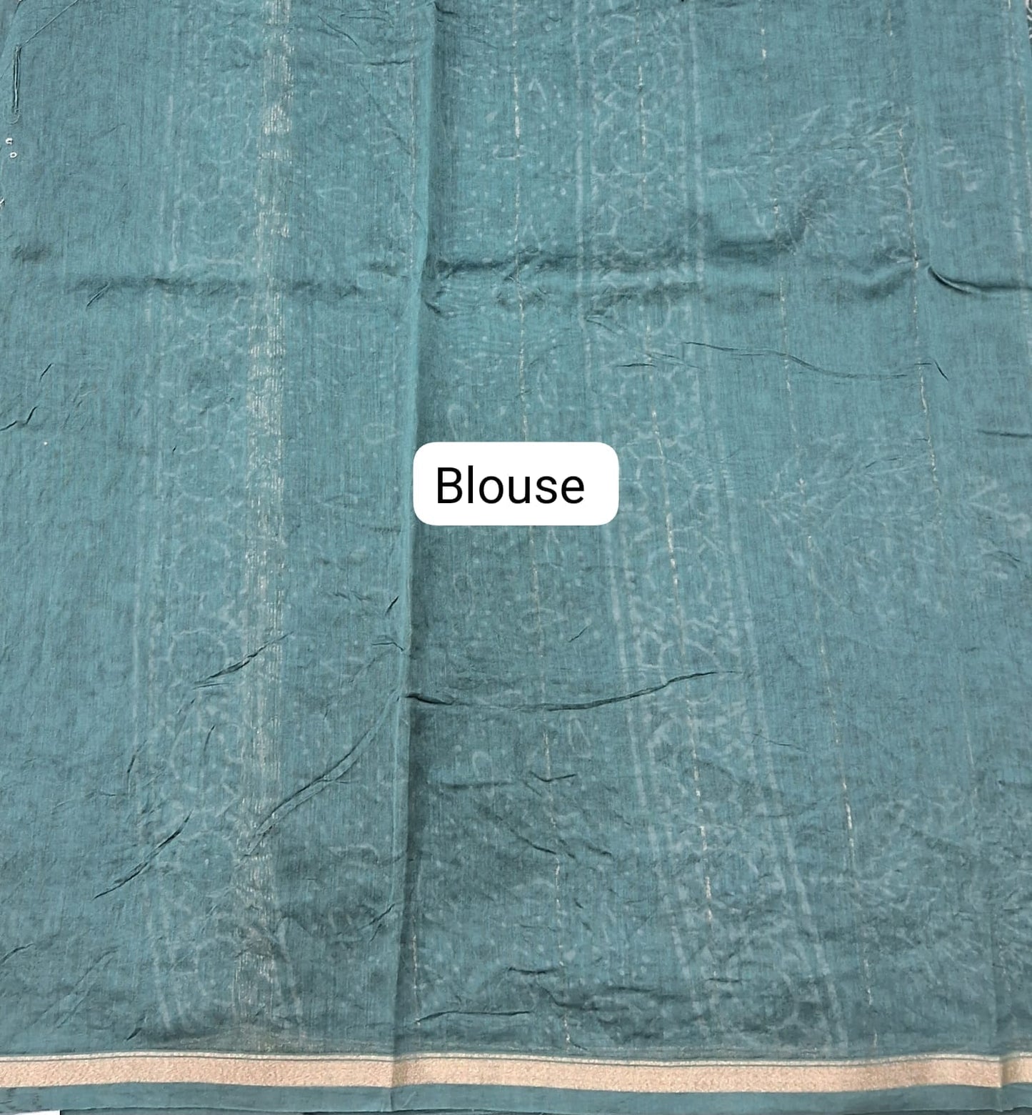Sage Green Chanderi Saree Blouse