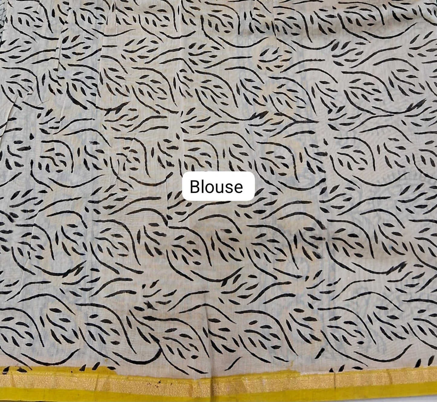 Bottle Green Chanderi Saree Blouse