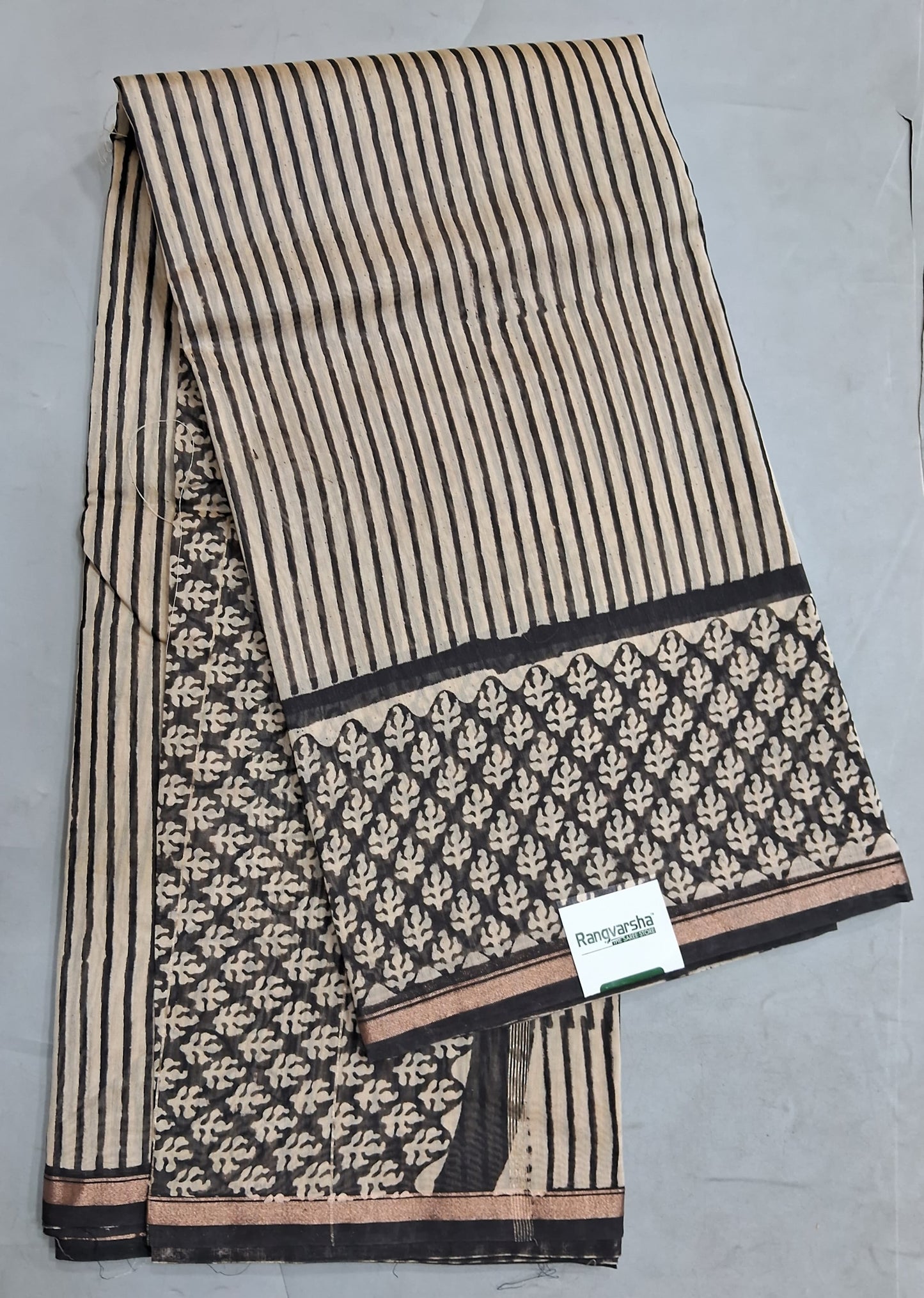 Cream Chanderi Saree