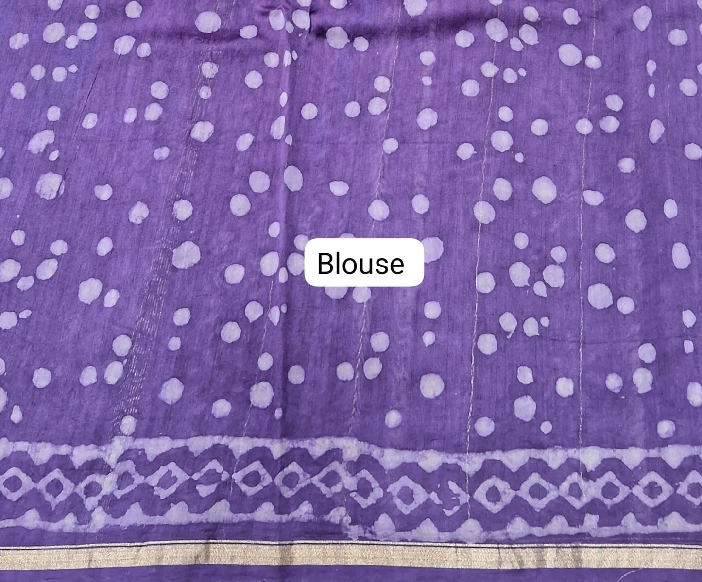 Black Chanderi Saree Blouse