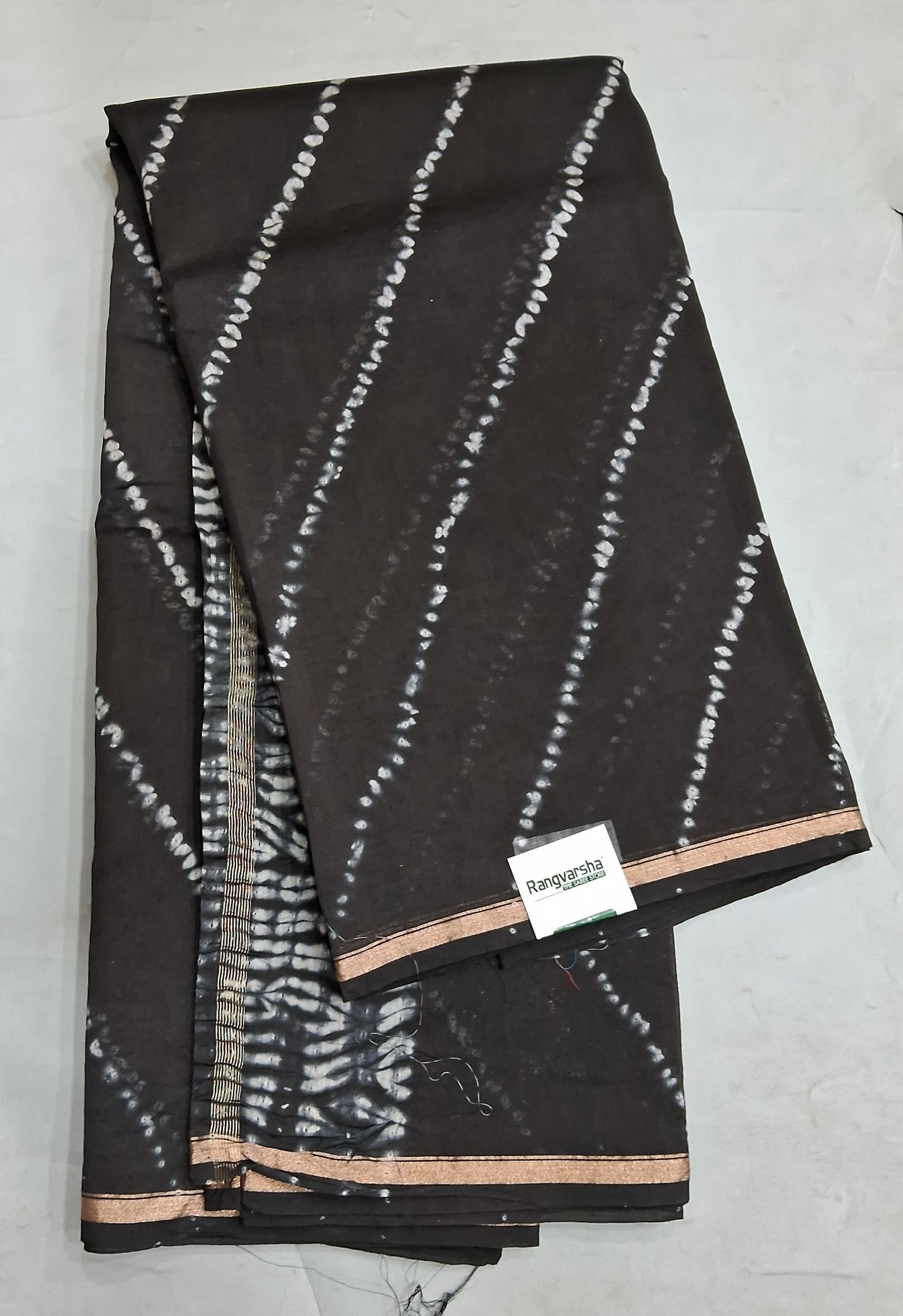 Black Chanderi Saree