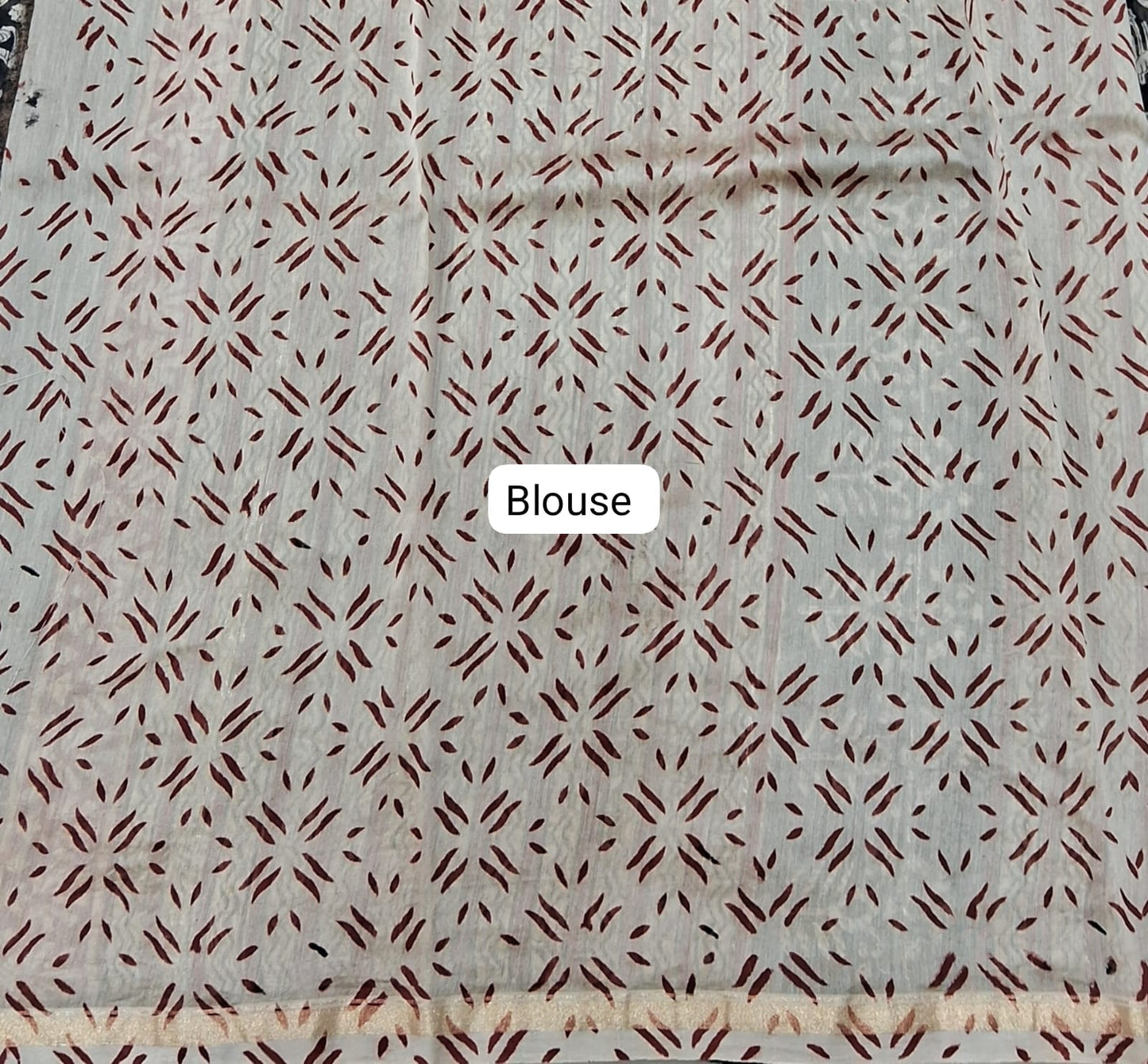 Black Chanderi Saree blouse