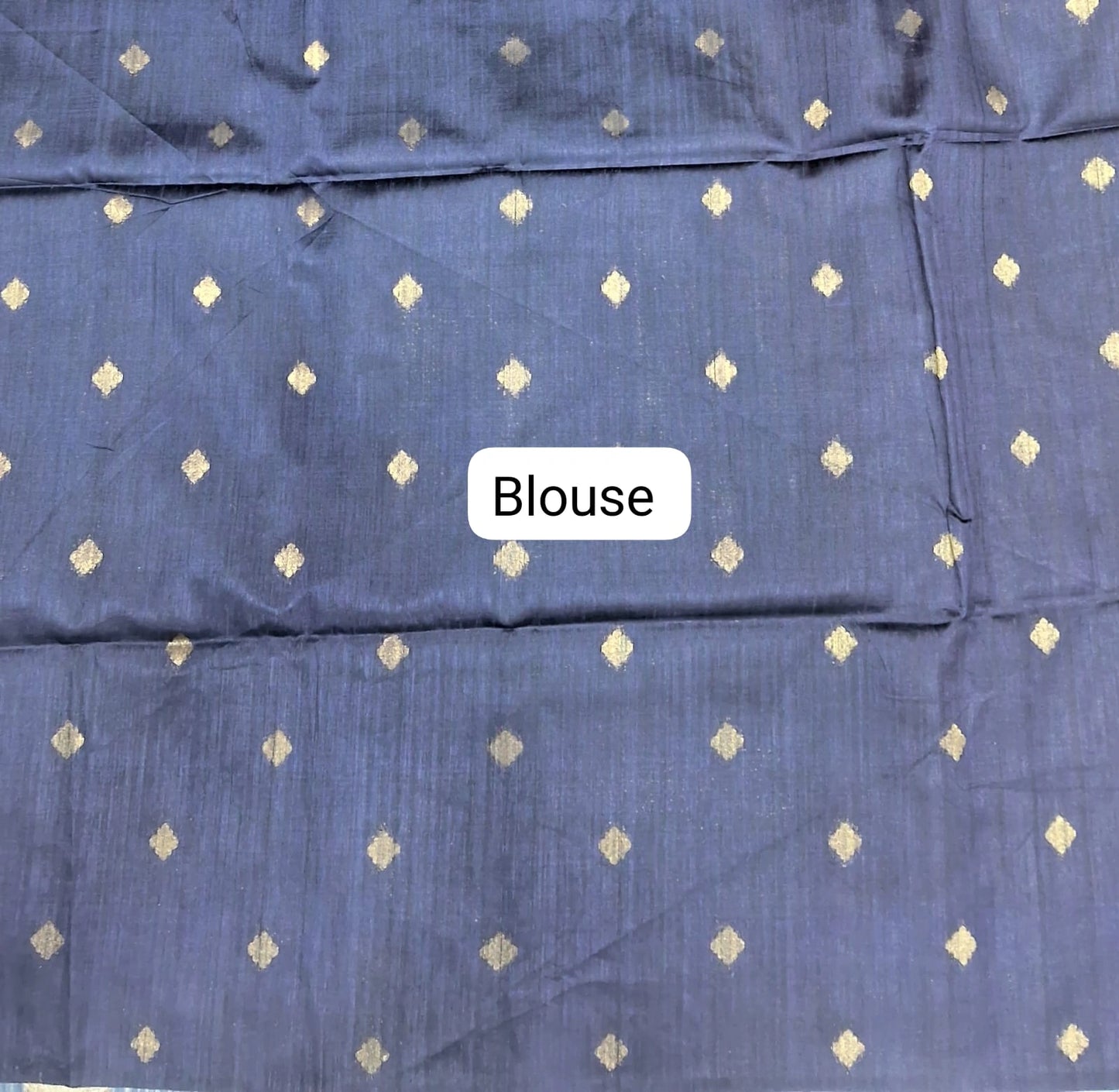 Mustard Yellow Chandheri Pattu Saree Blouse