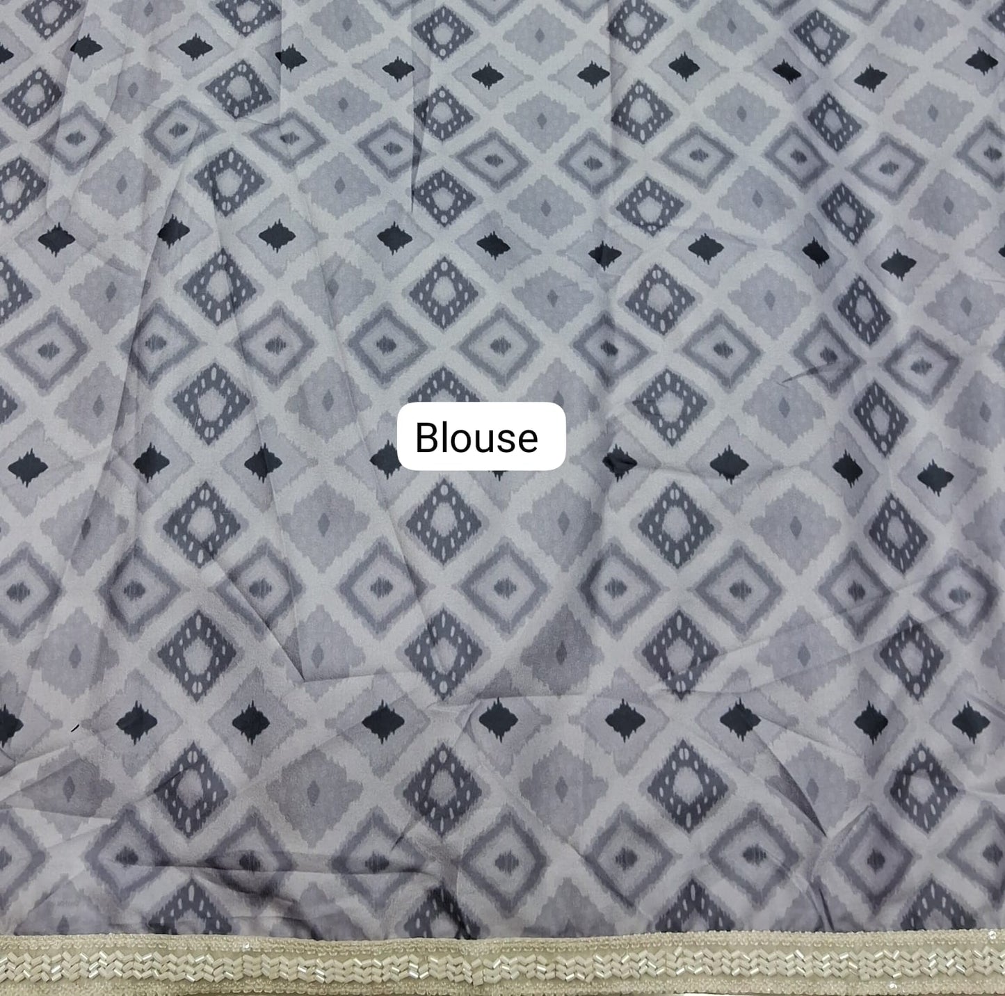 Off-White Chiffon Saree blouse