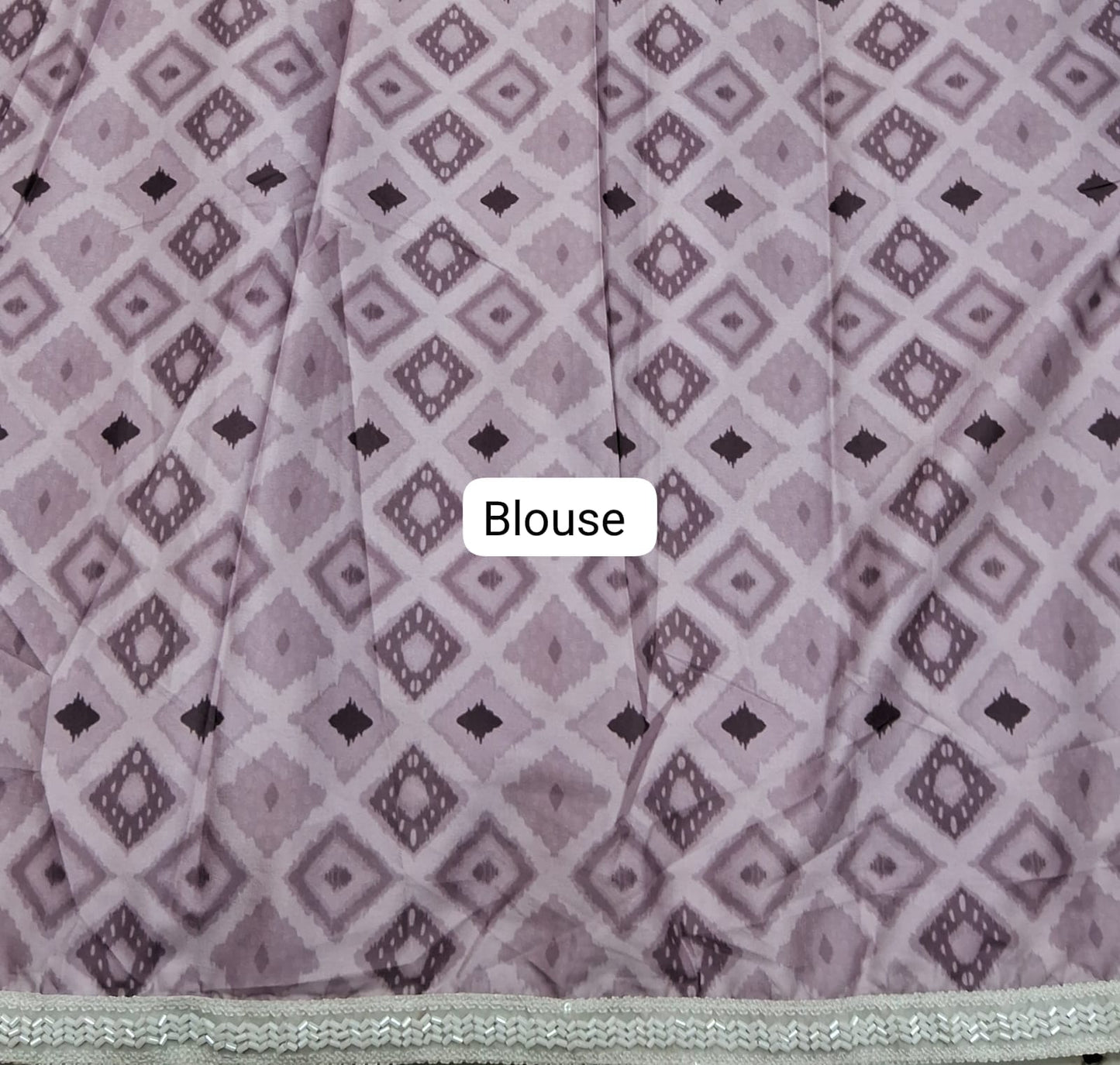 Peach Chiffon Saree Blouse