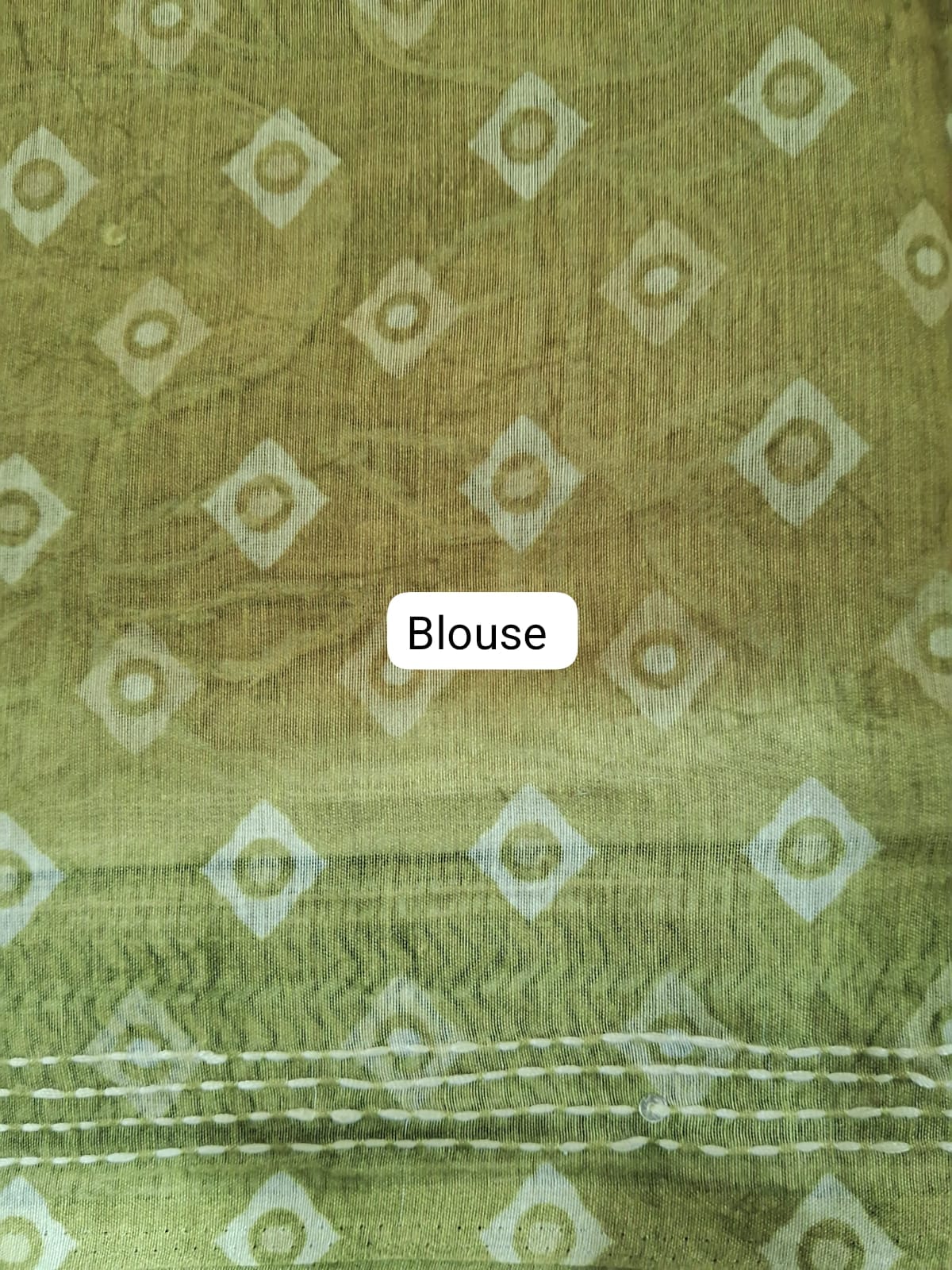 Mustard Yellow Chanderi saree Blouse