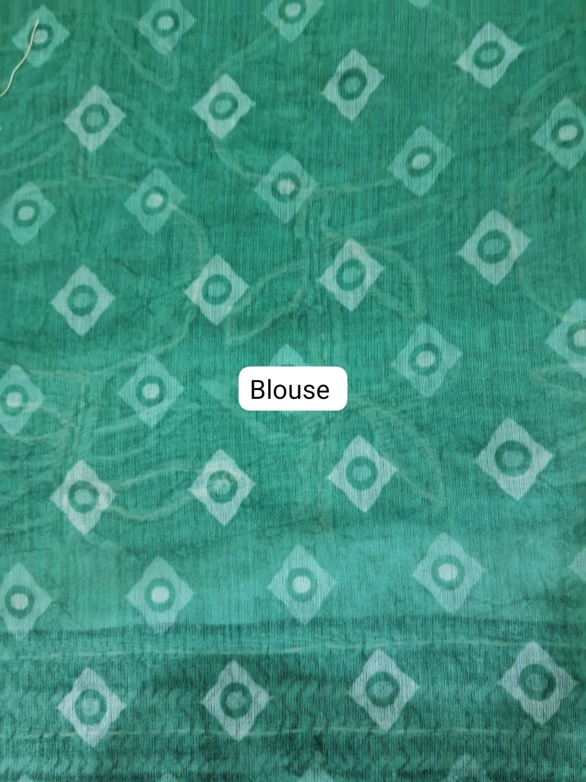 Green Chanderi saree Blouse