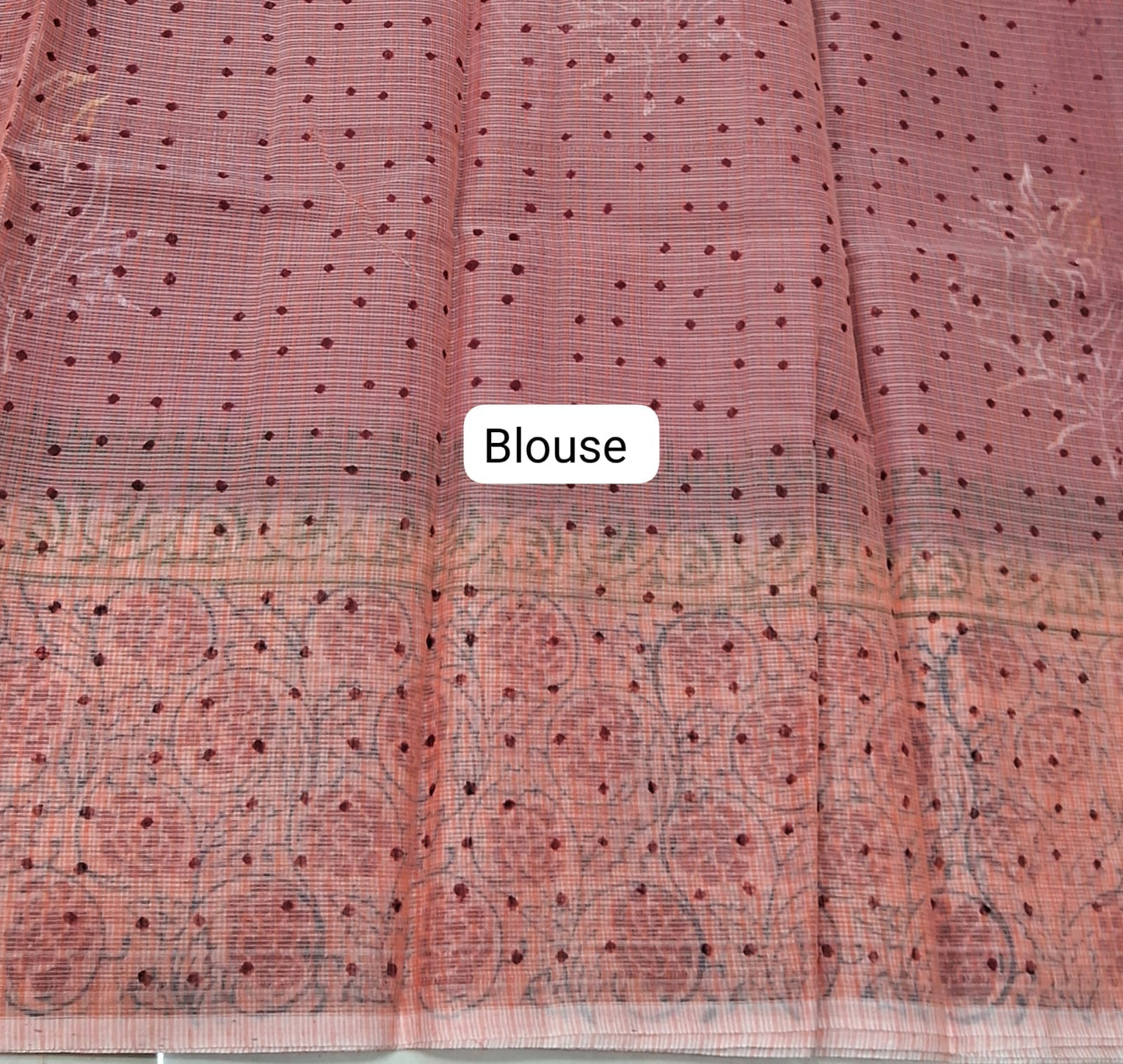 Maroon Kota Saree blouse