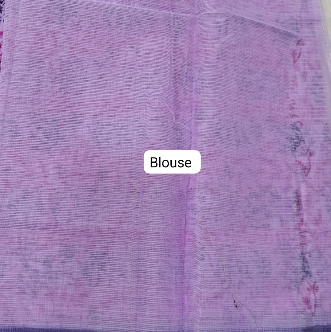 Baby Pink Kota Saree blouse
