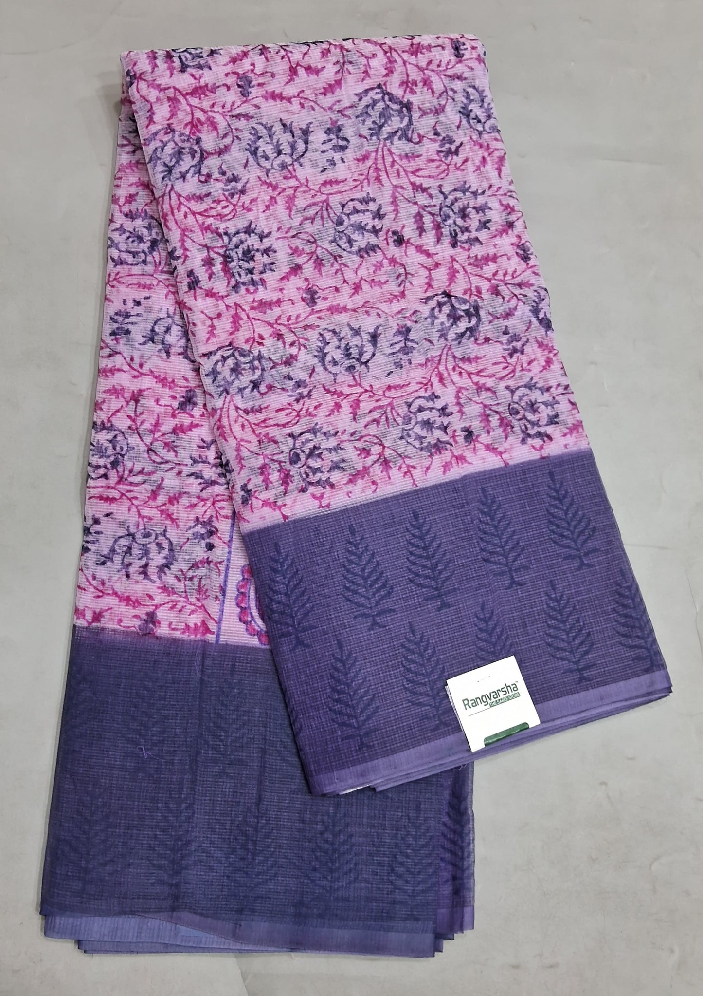 Baby Pink Kota Saree