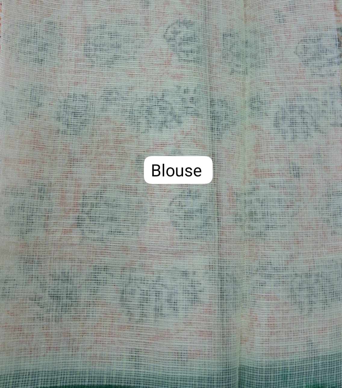 Pista Green Kota Saree blouse