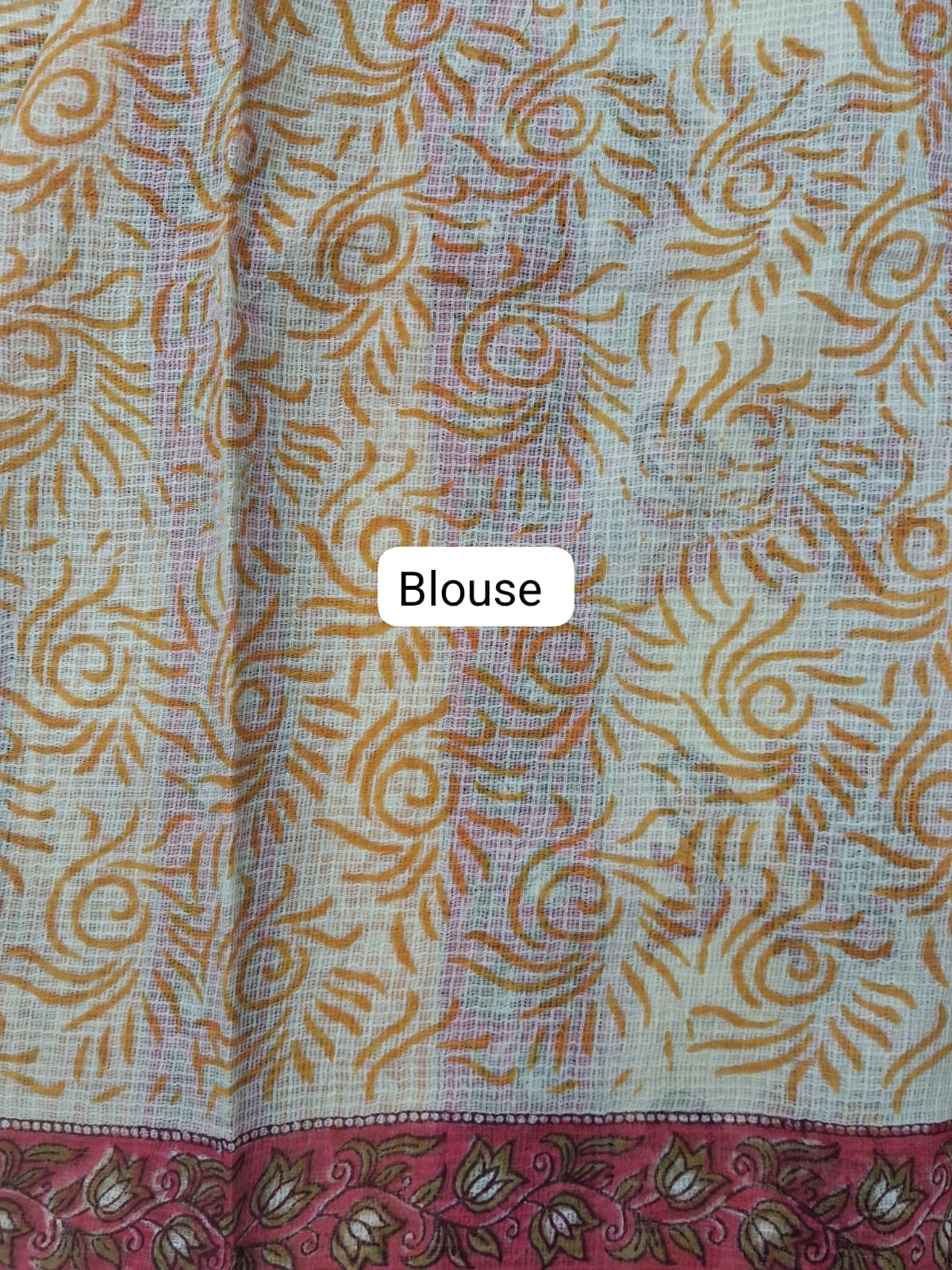 Light Mint Green Kota Saree blouse