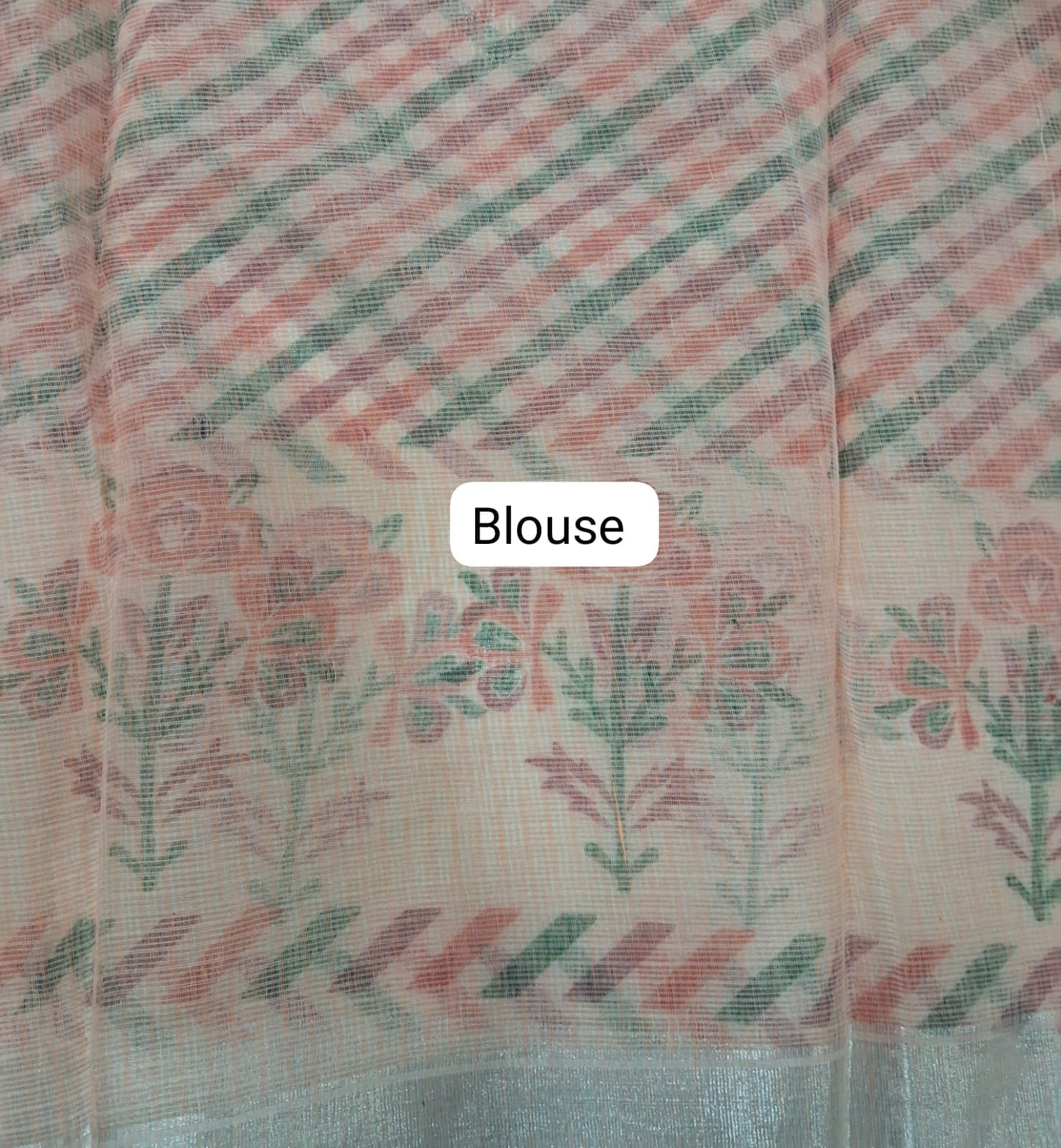 Peach Kota Saree blouse