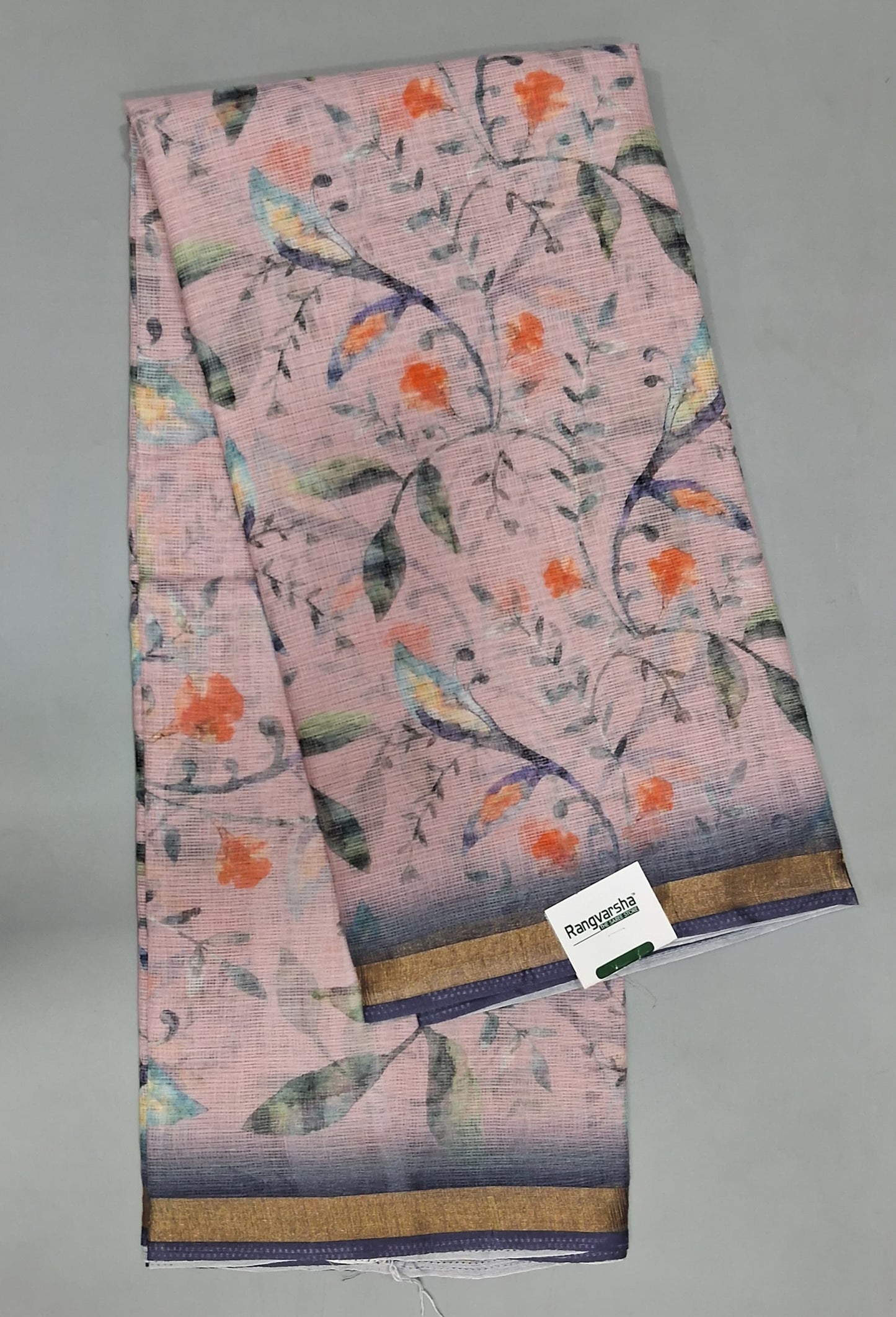 Blush Pink Kota Saree