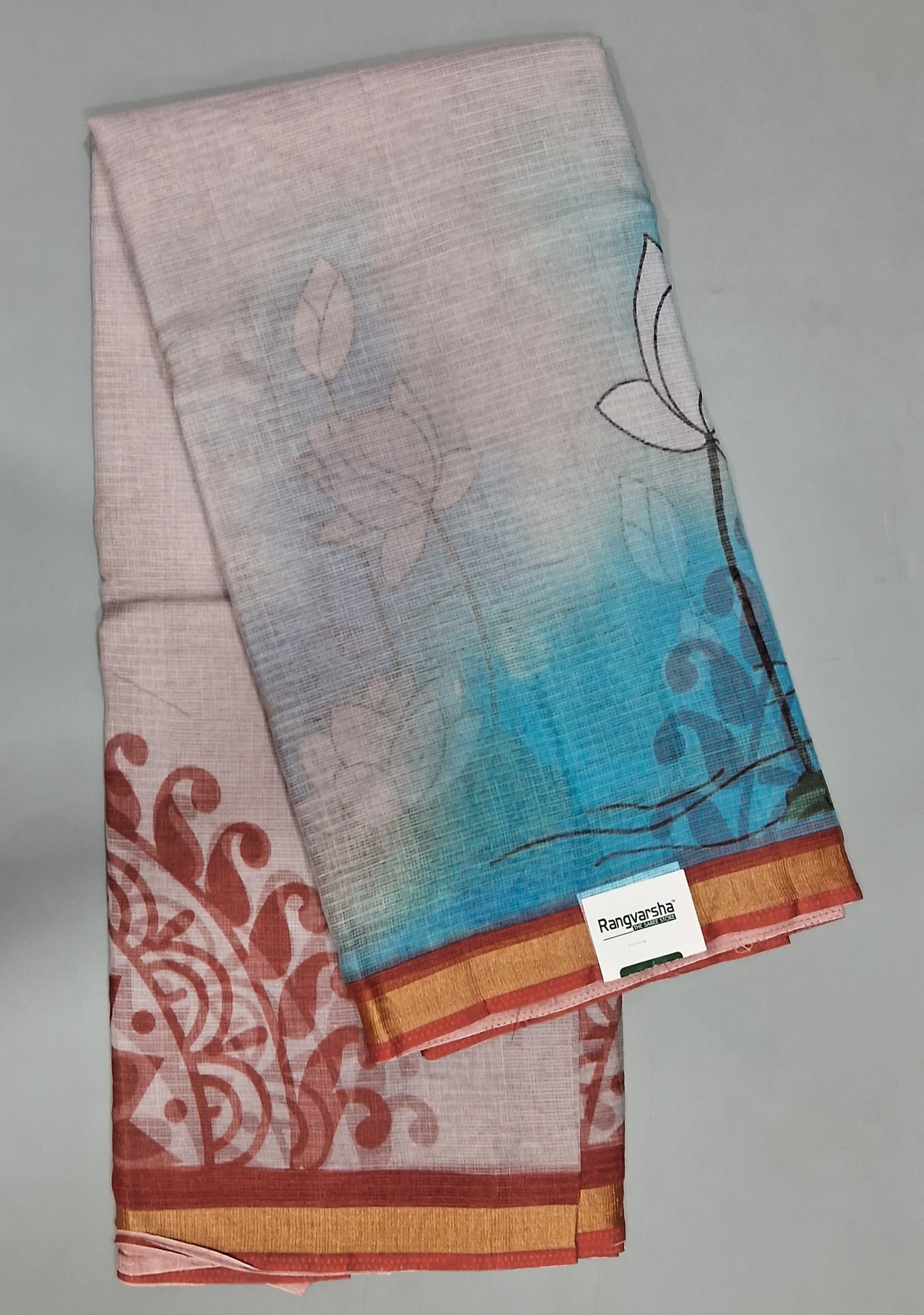 Sand Brown Kota Saree