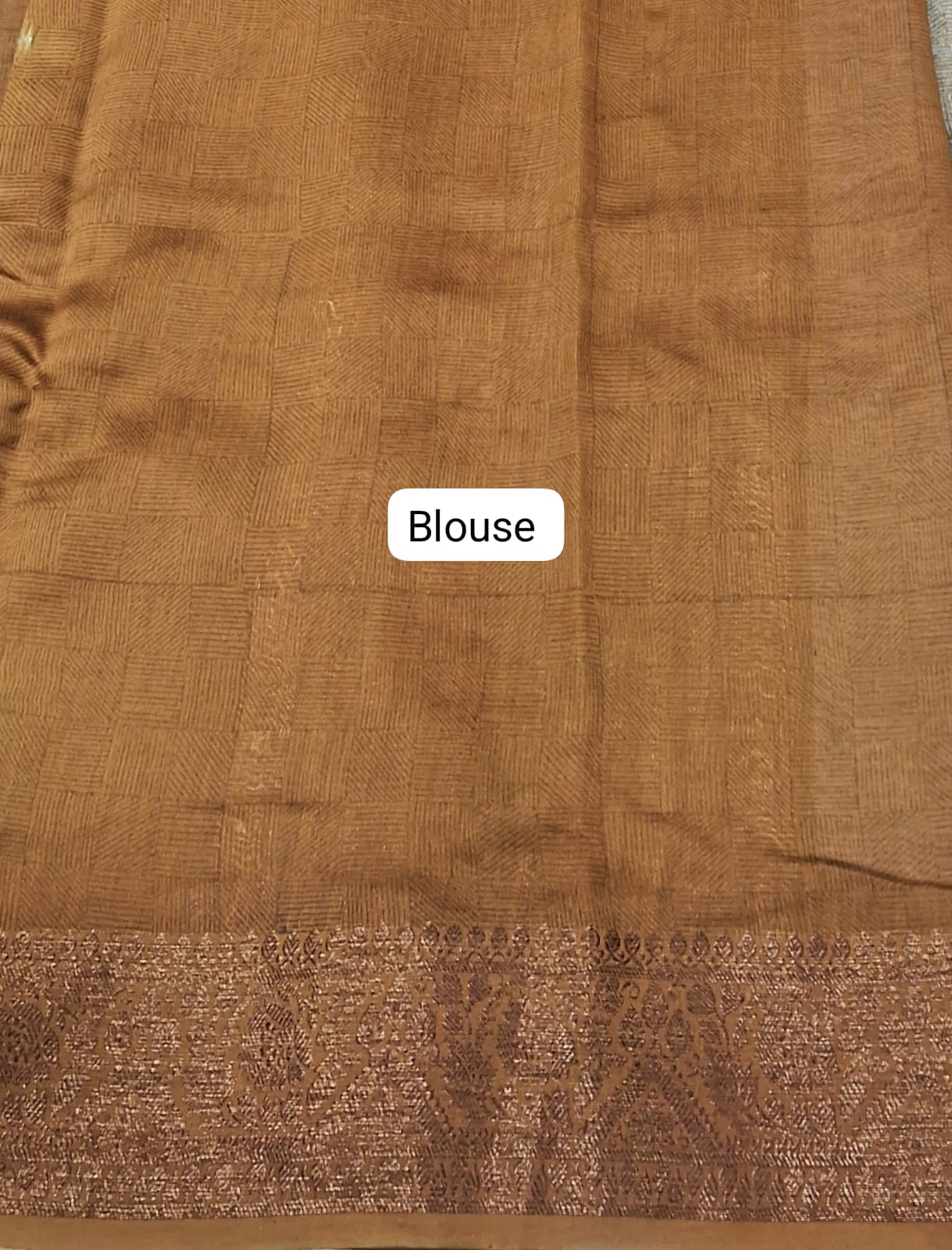 White Chandheri Saree Blouse