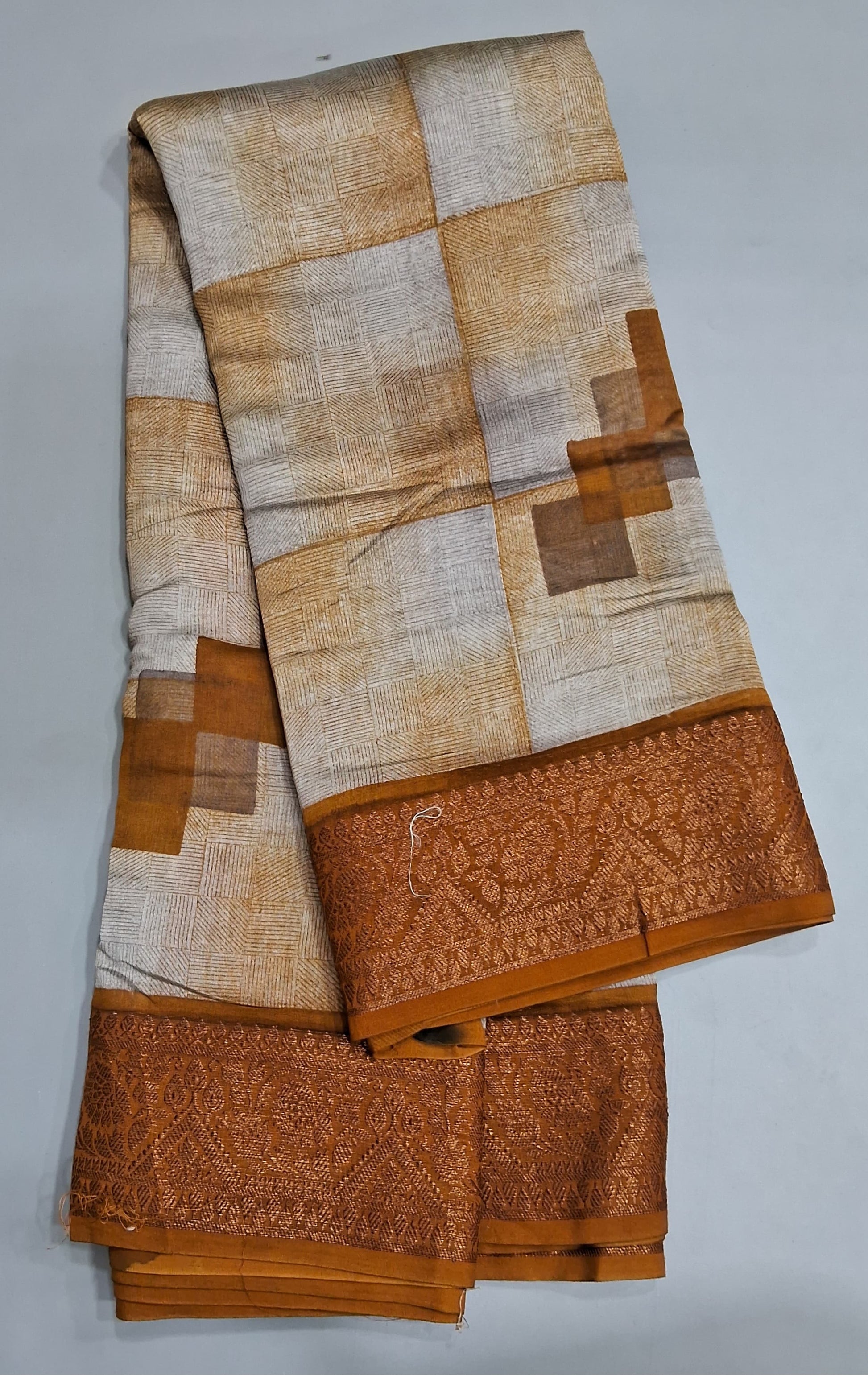 White Chandheri Saree