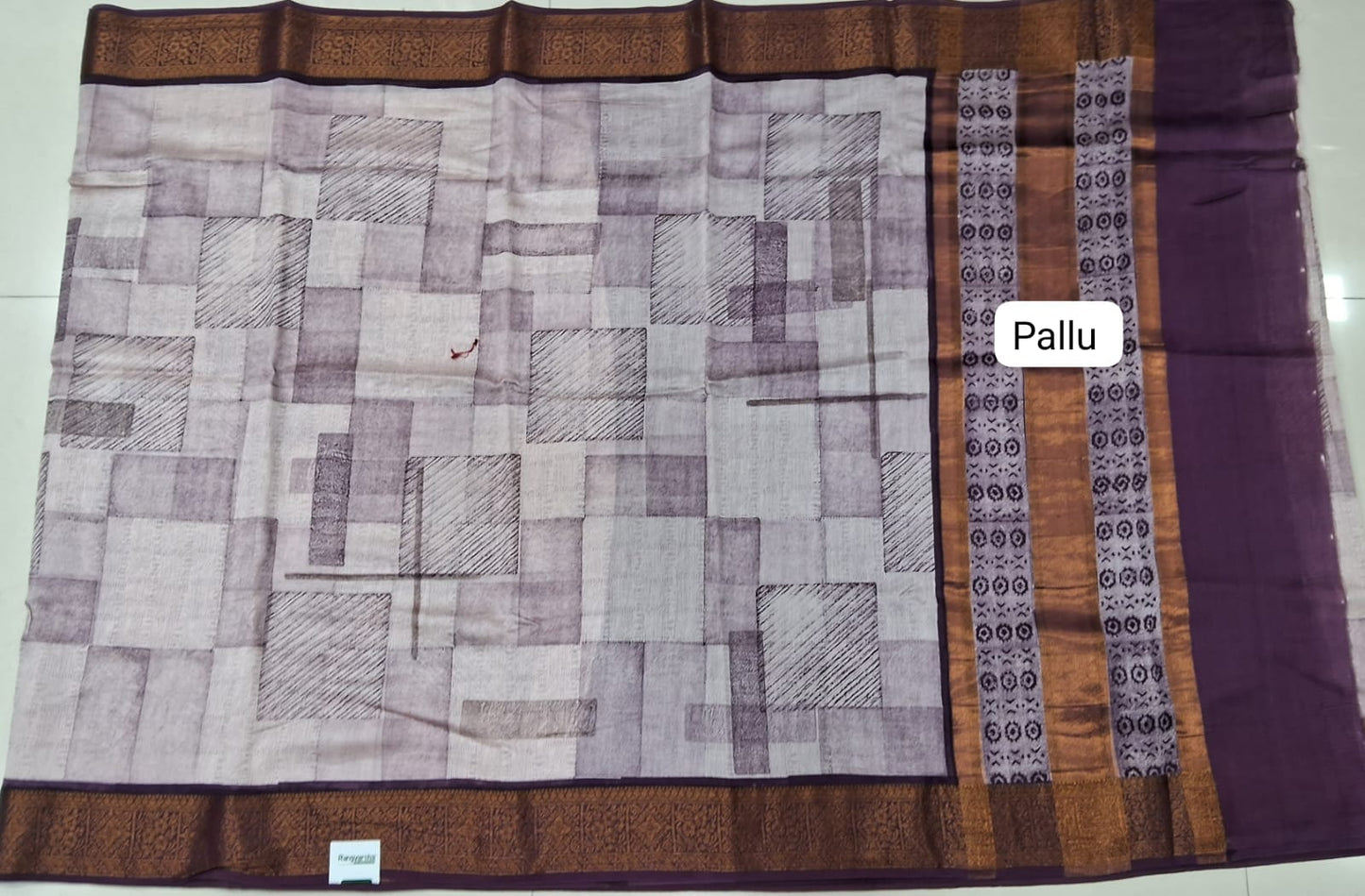 White Chandheri Saree Pallu