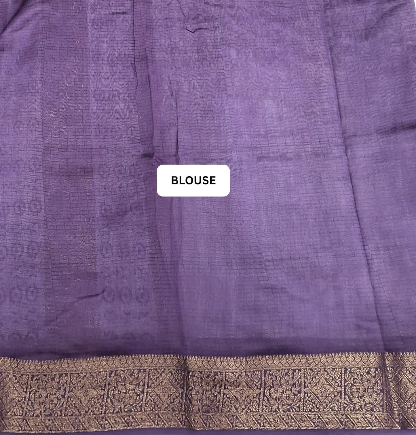 Graceful White Chandheri Saree