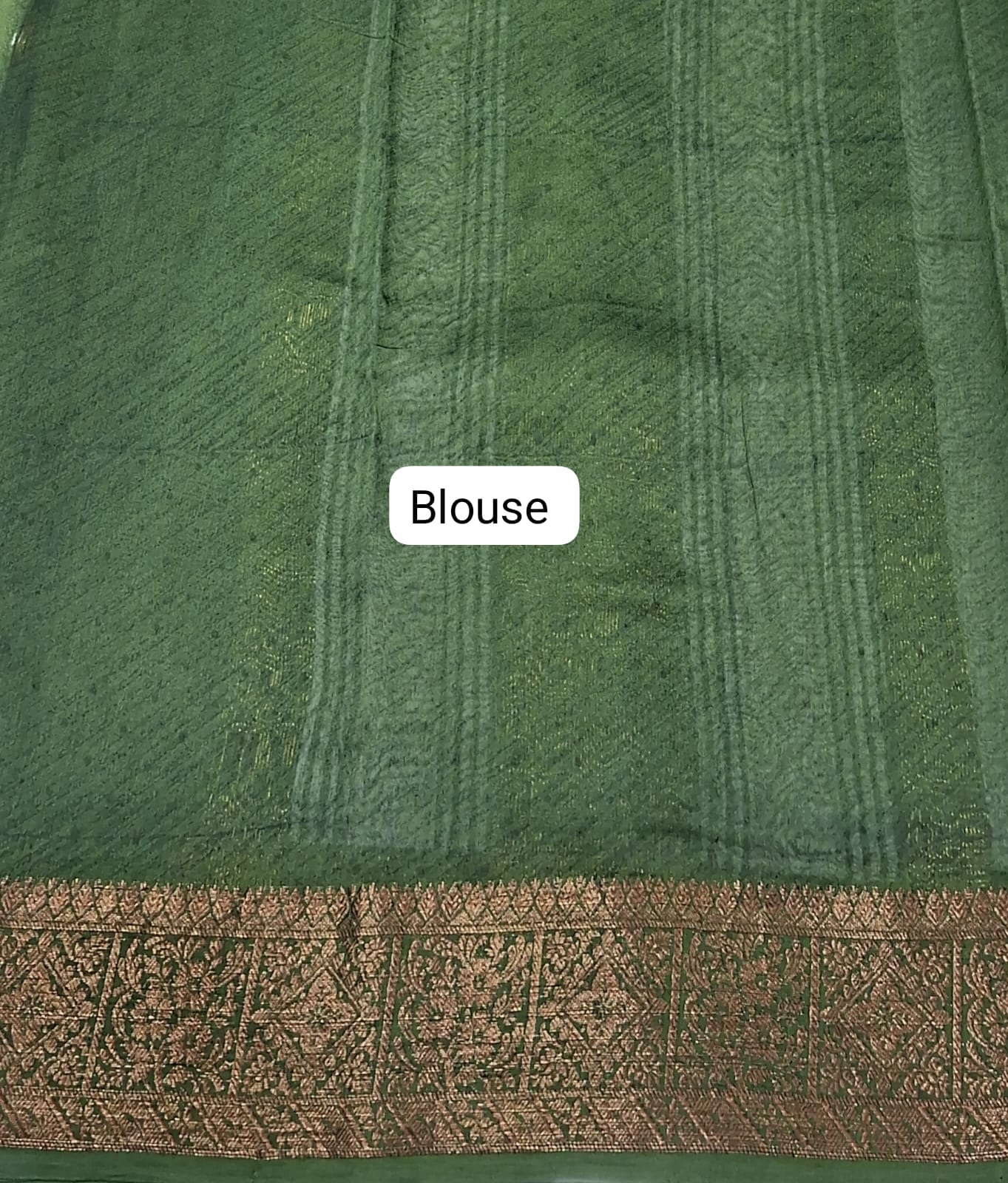 White Chandheri Saree Blouse