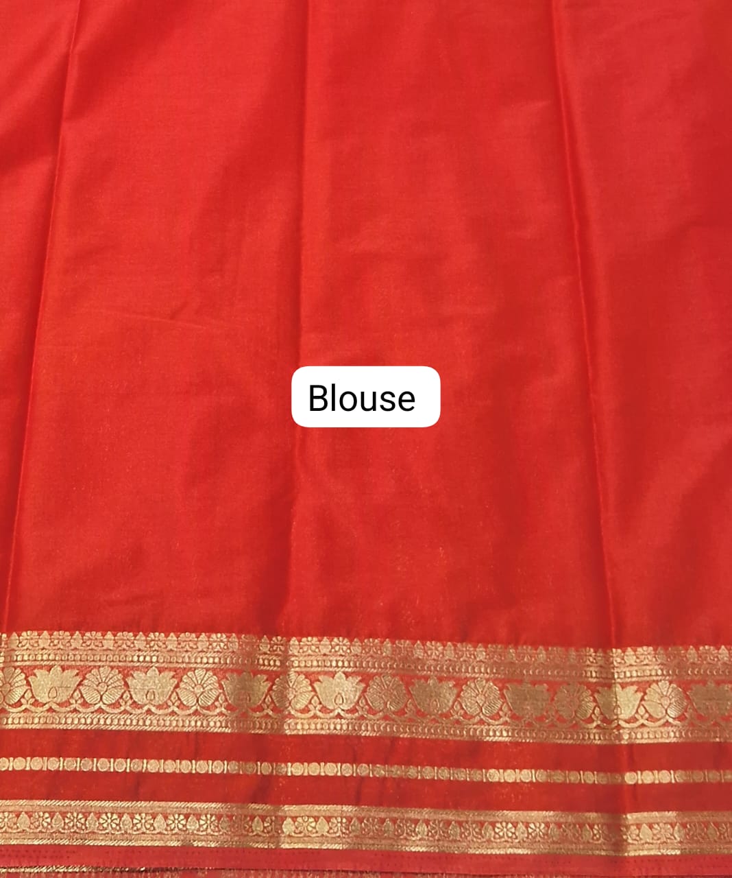 Yellow Plain Crepe Silk Saree Blouse
