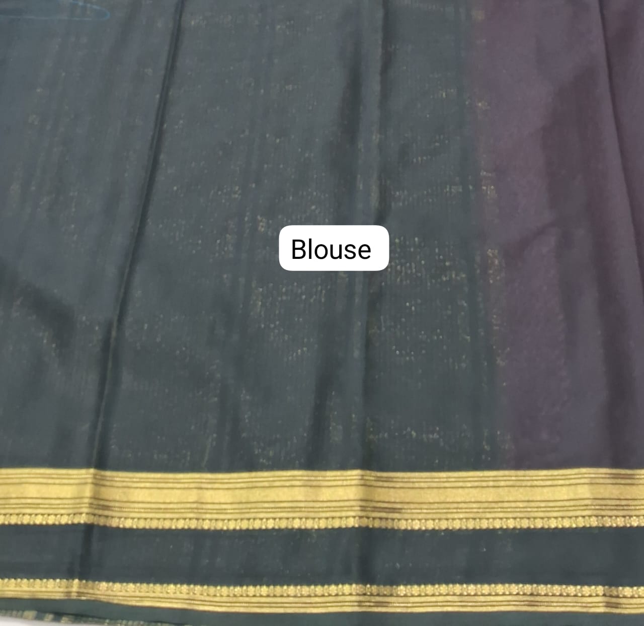 Fuchsia Pink Plain Crepe Silk Saree blouse