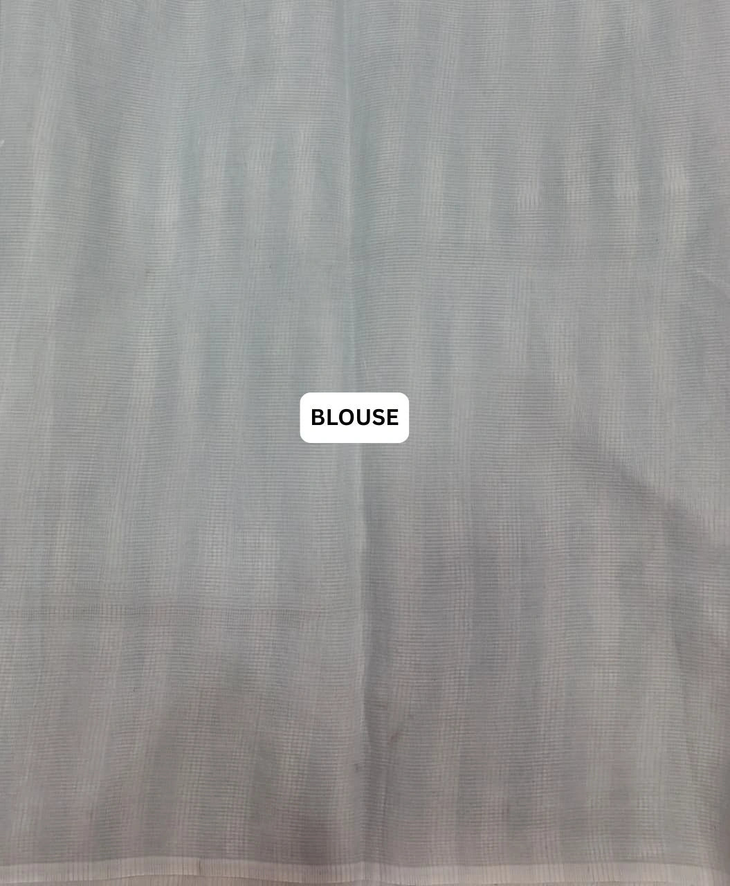 Elegant Embroidered Grey Kota Saree blouse