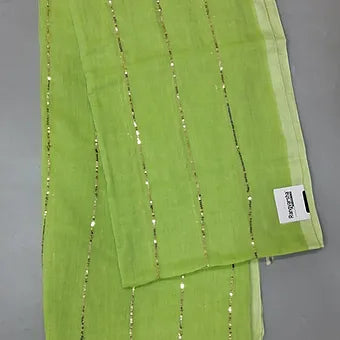 Pista Green Mulmul Cotton Saree