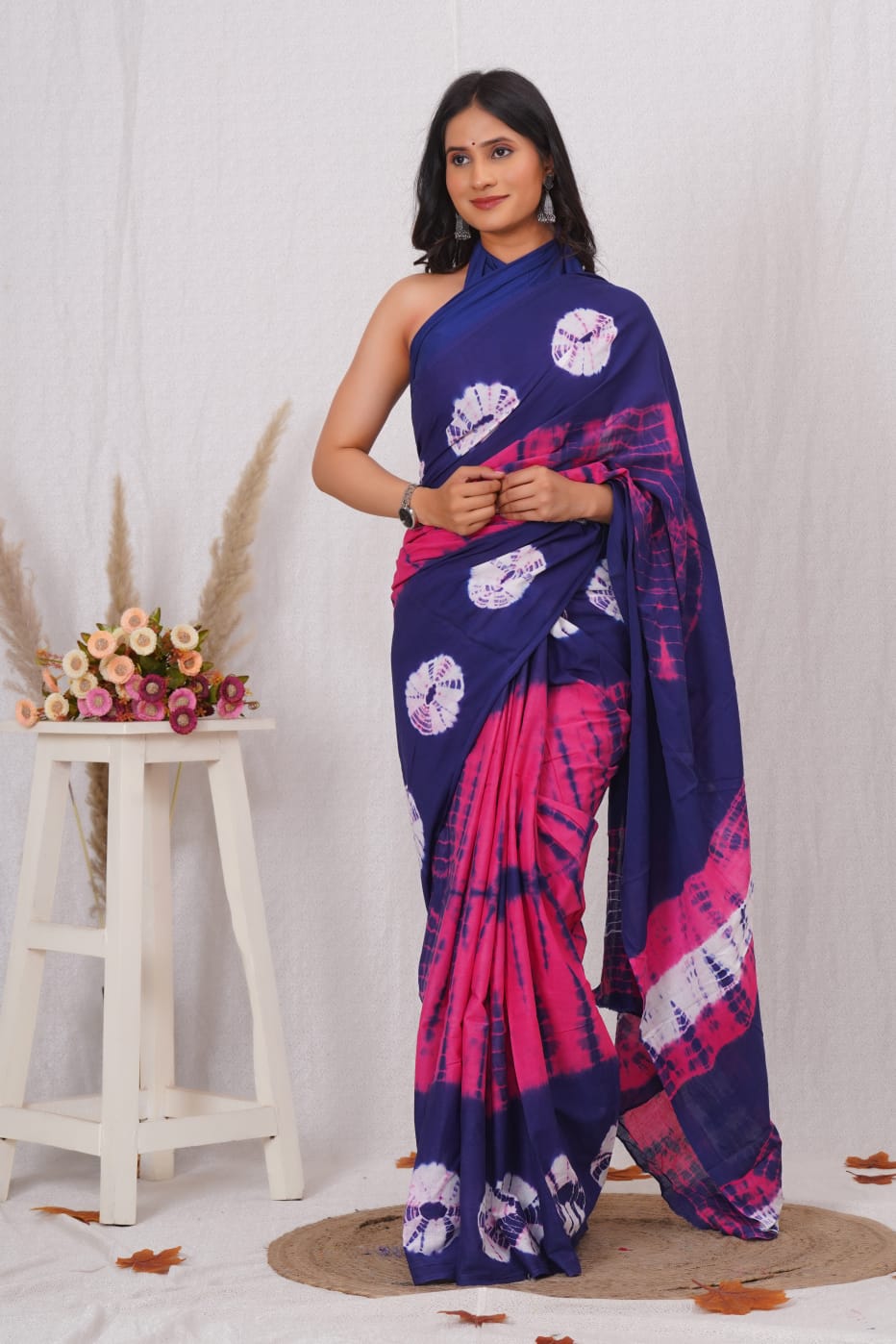 Sorbet Pink Mulmul Cotton Saree
