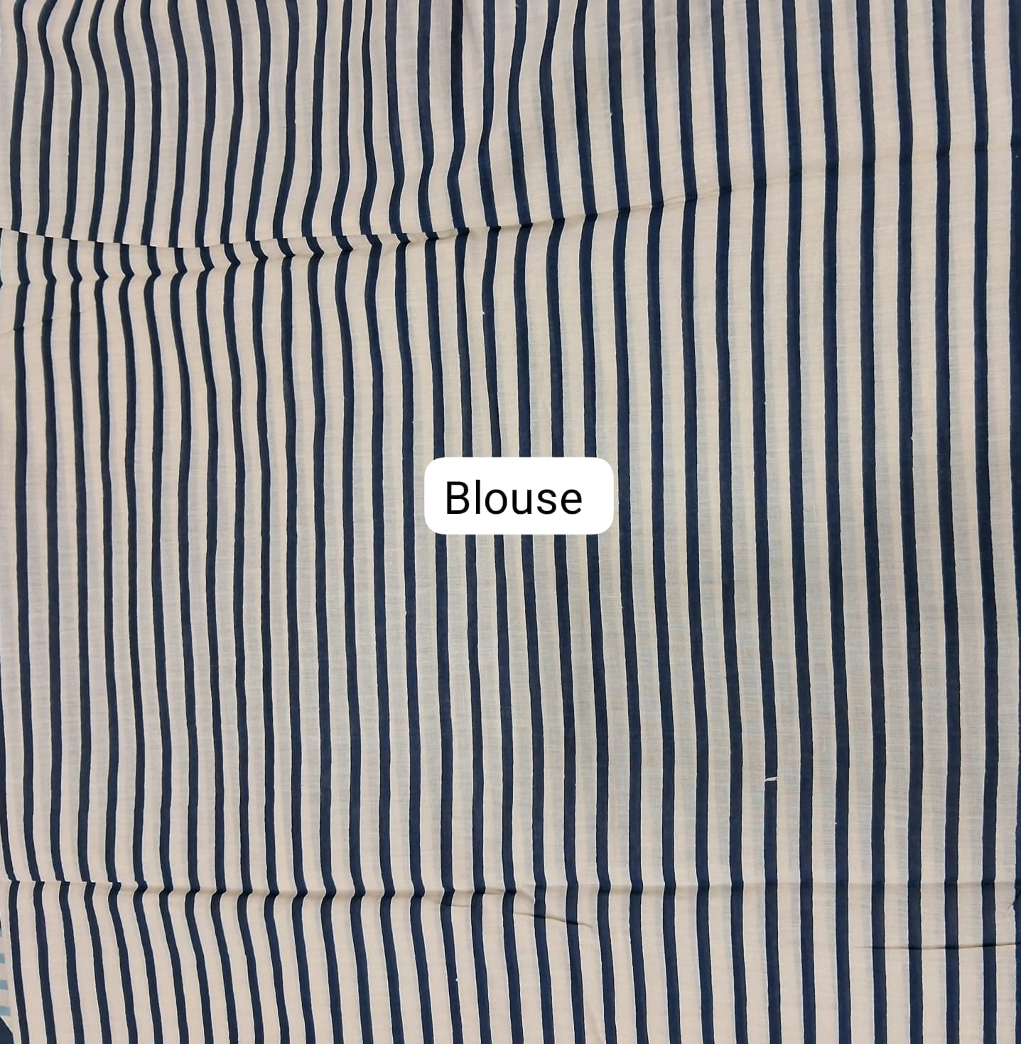 Off-White Mulmul Cotton Saree blouse