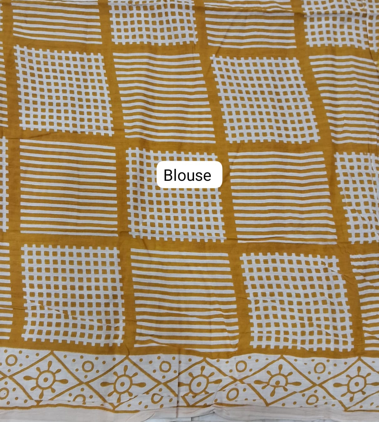 Olive Green Mulmul Cotton Saree