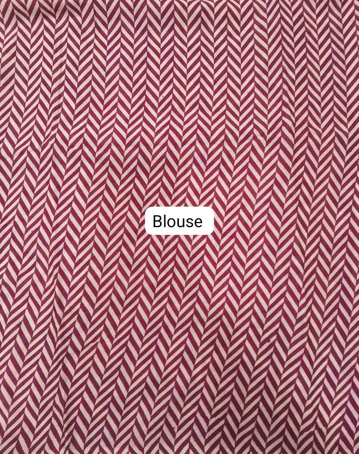Pink Mulmul Cotton Saree blouse