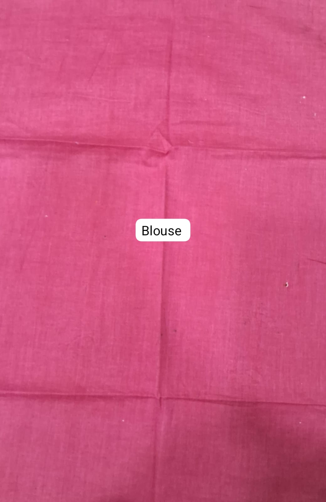 Rose Pink Mulmul Cotton Saree blouse
