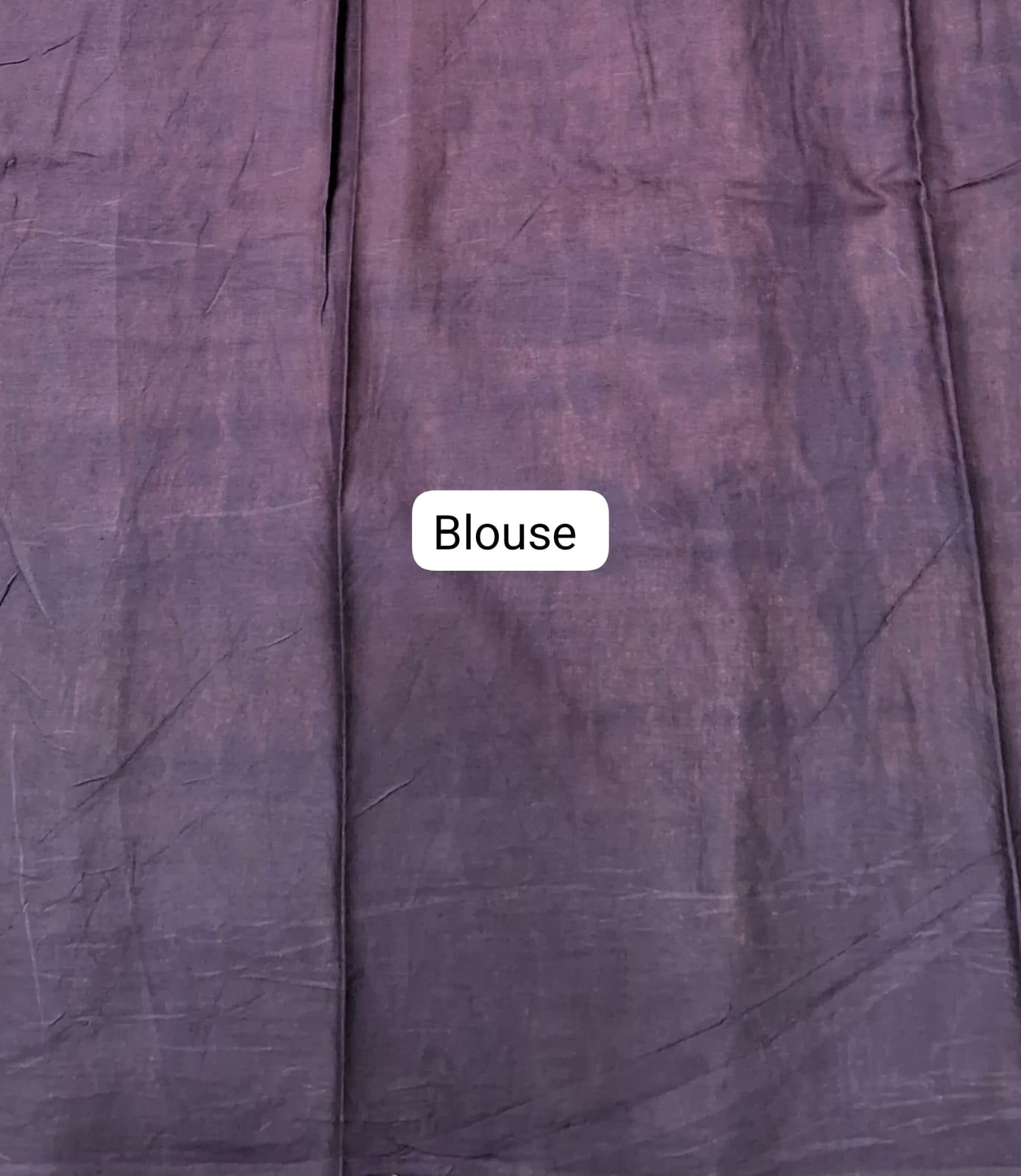 Wine Mulmul Cotton Saree Blouse