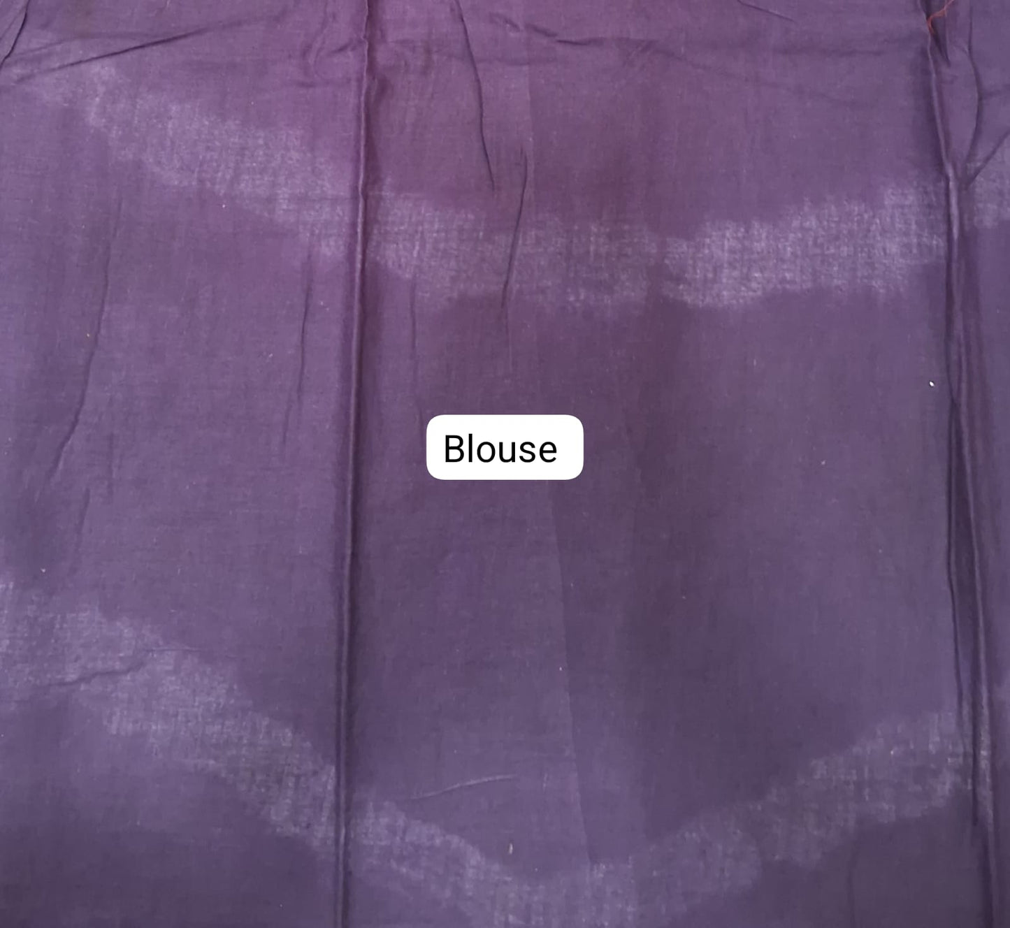 Purple Mulmul Cotton Saree blouse
