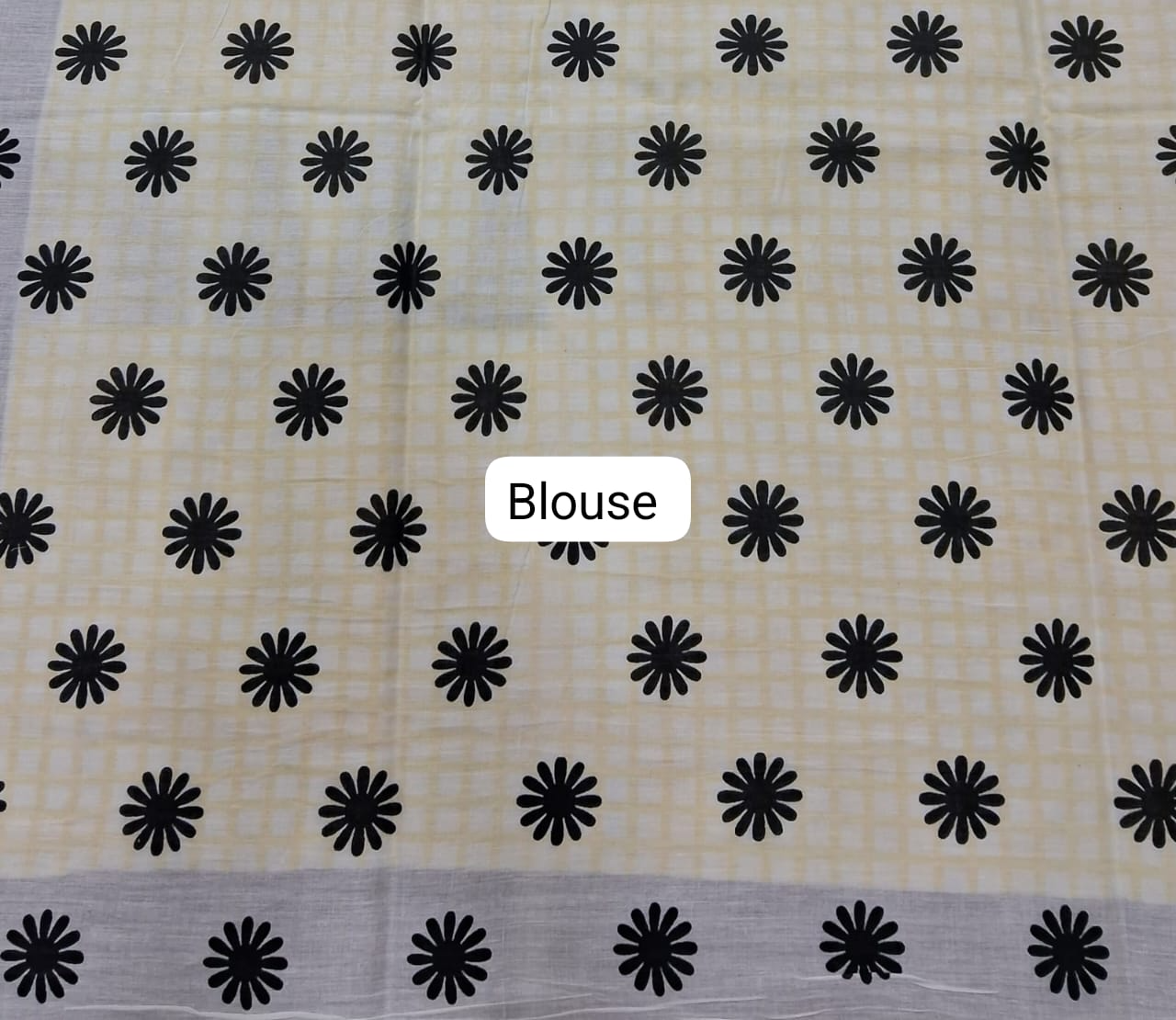 White Mulmul Cotton Saree Blouse