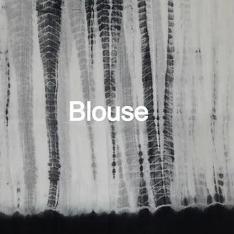 White and black tie-dye mulmul cotton saree Blouse