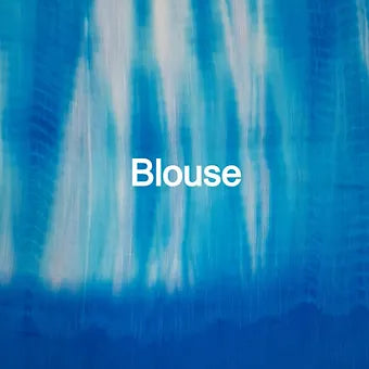 White and blue tie-dye mulmul cotton Saree blouse