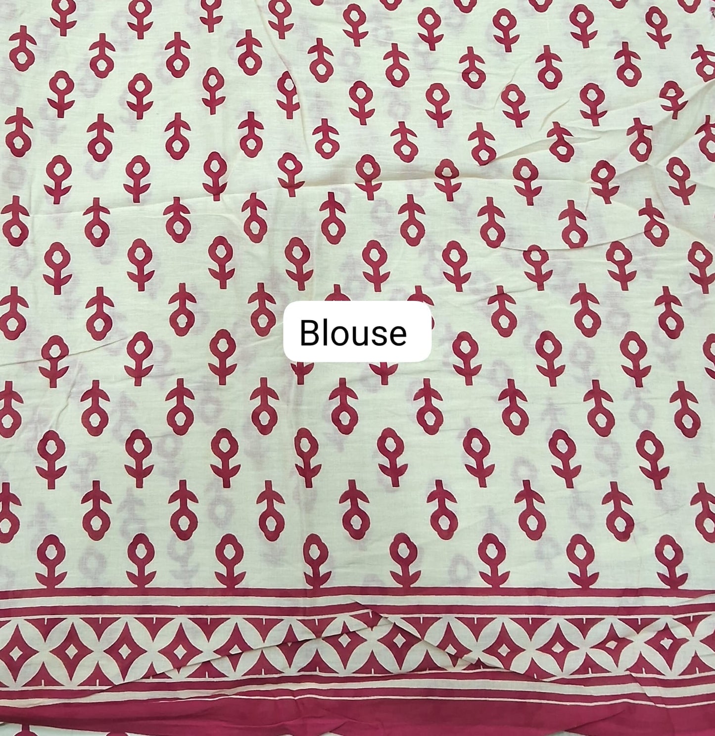 Sorbet Pink Mulmul Cotton Saree Blouse